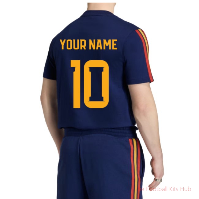 2026/27 Spain DNA Tee (Dark Blue) (Your Name)