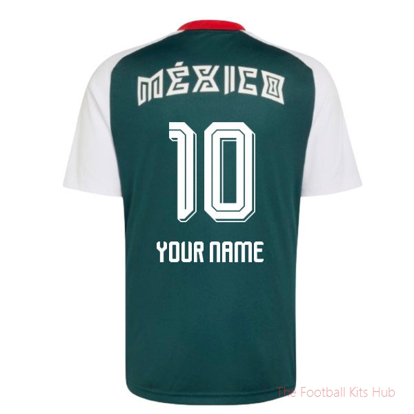 2026/27 Mexico Away Pre-Match Shirt (White) (Your Name)