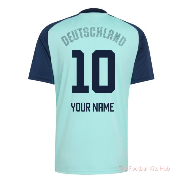 2026/27 Germany Away Pre-Match Shirt (Flash Aqua) (Your Name)