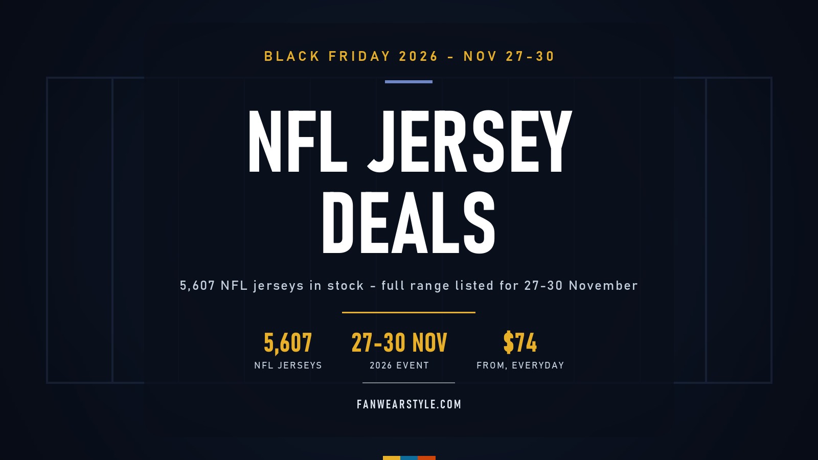 Black Friday 2026 NFL jersey deals at FanWearStyle