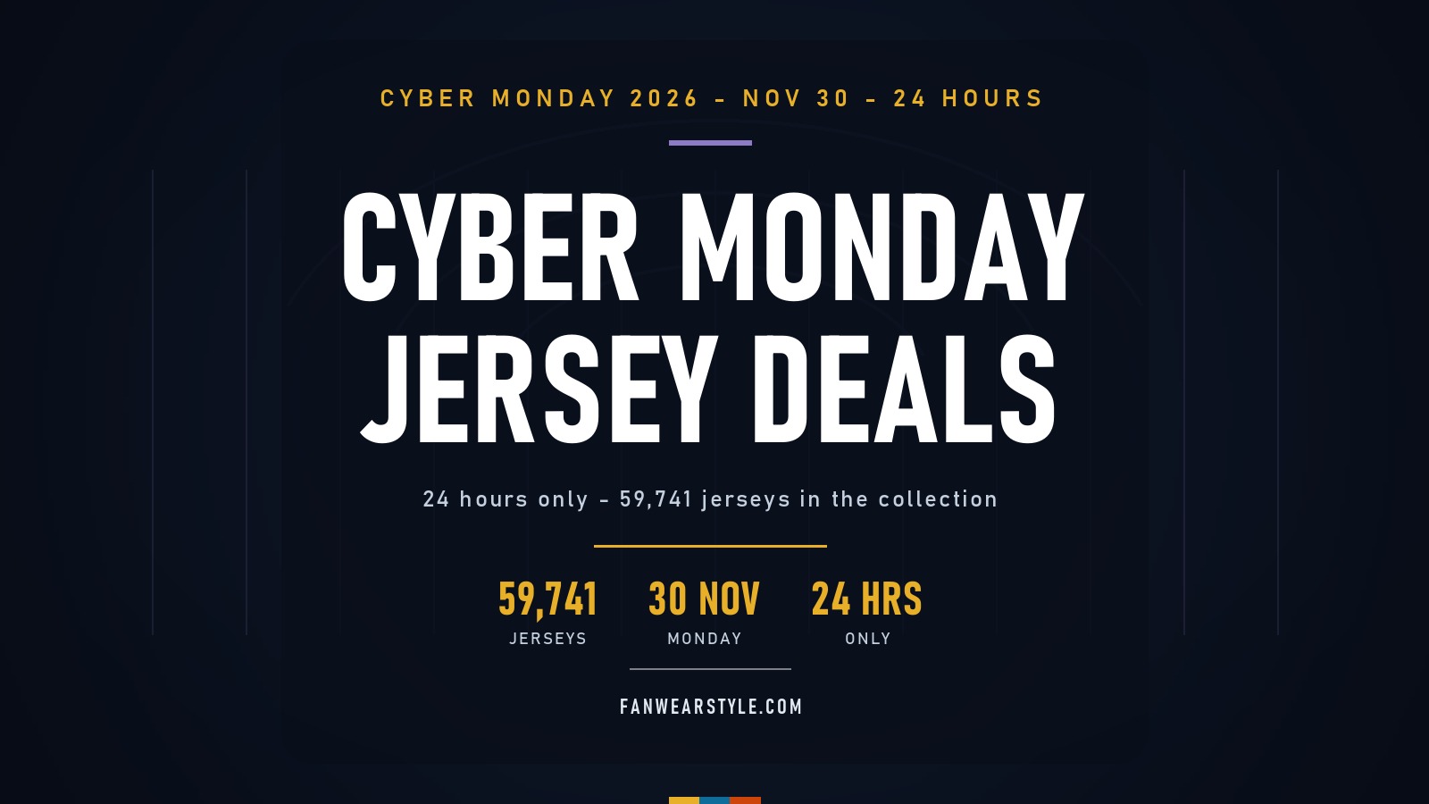 Cyber Monday 2026 jersey deals at FanWearStyle