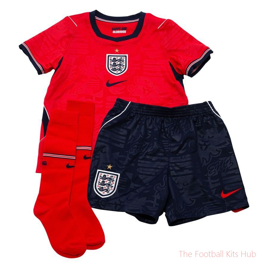England Away Shirt World Cup 2026 Mini-Kit Kids