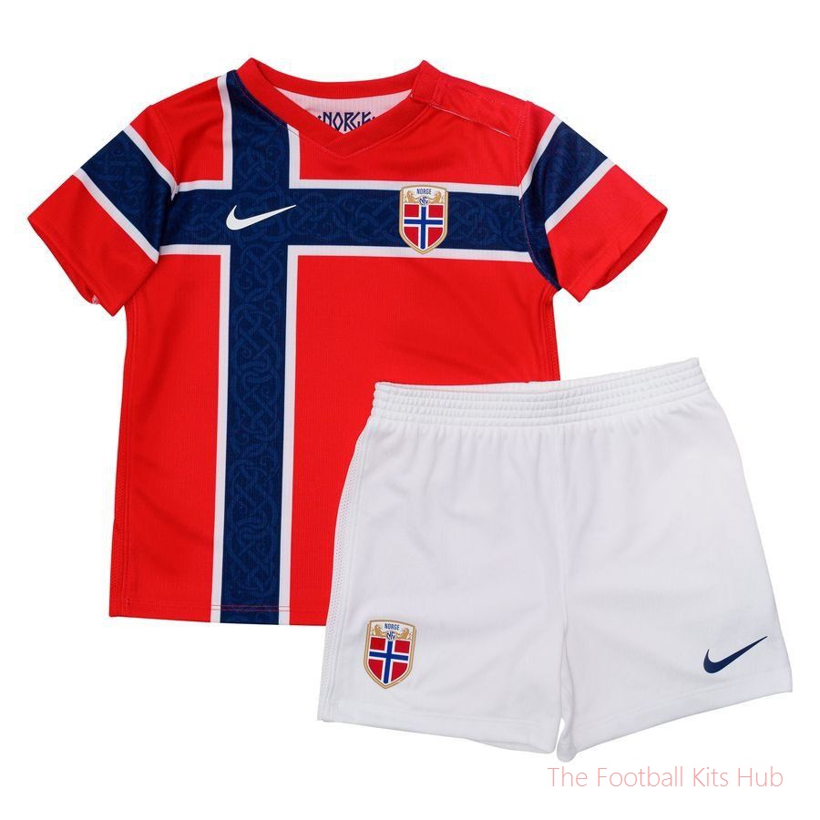 Norway Home Shirt World Cup 2026 Baby-Kit Kids