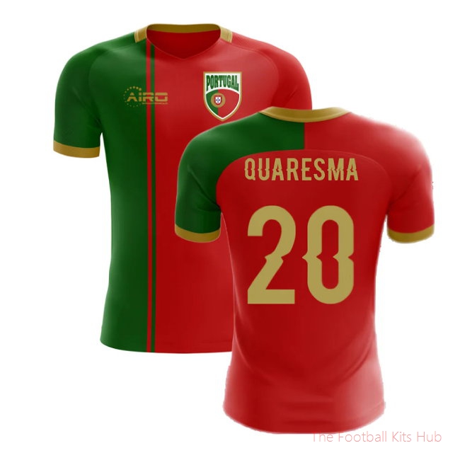 2025/26 Portugal Flag Home Football Shirt (Quaresma 20)