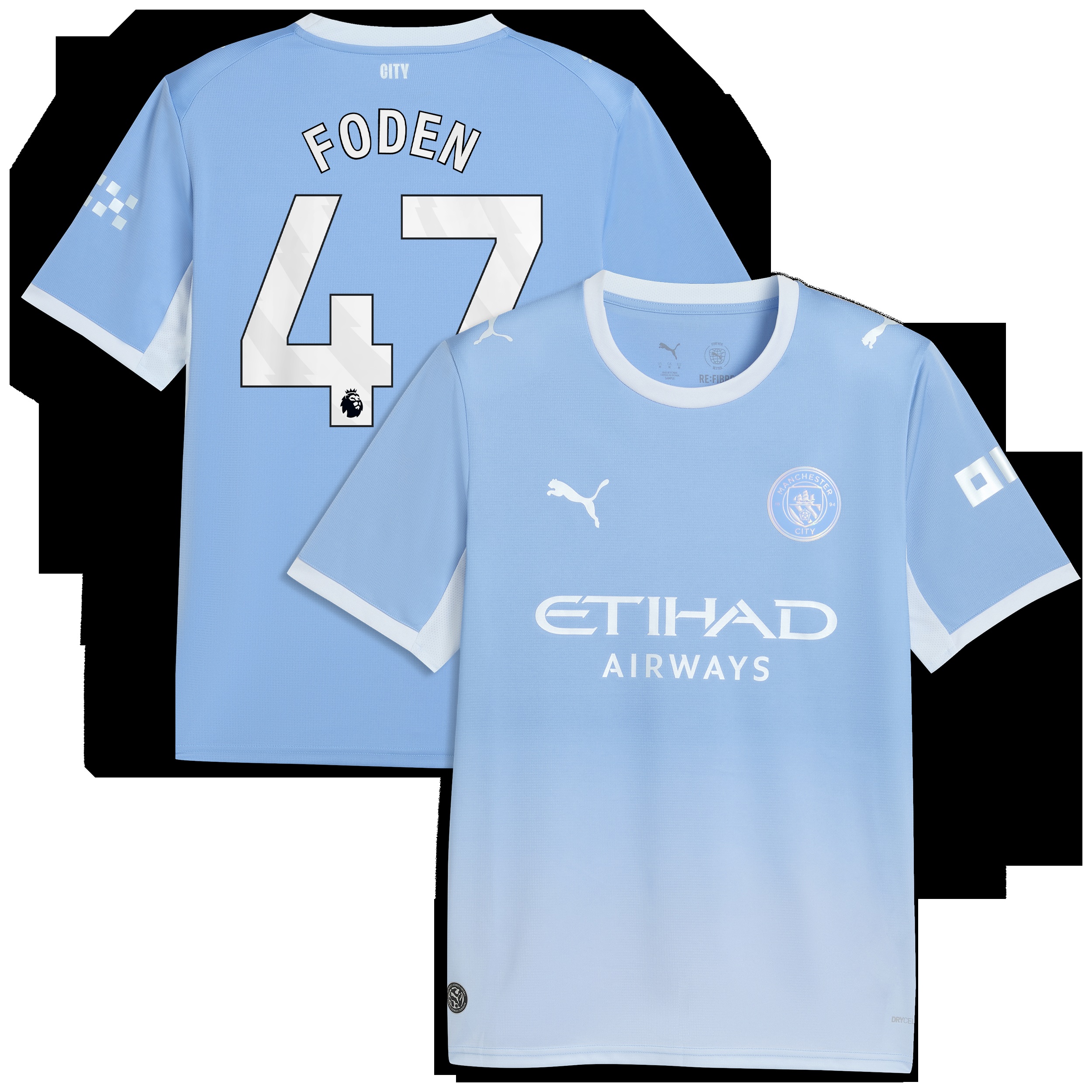 Phil Foden #47 Manchester City 2026/27 Home Replica Jersey - Light Blue