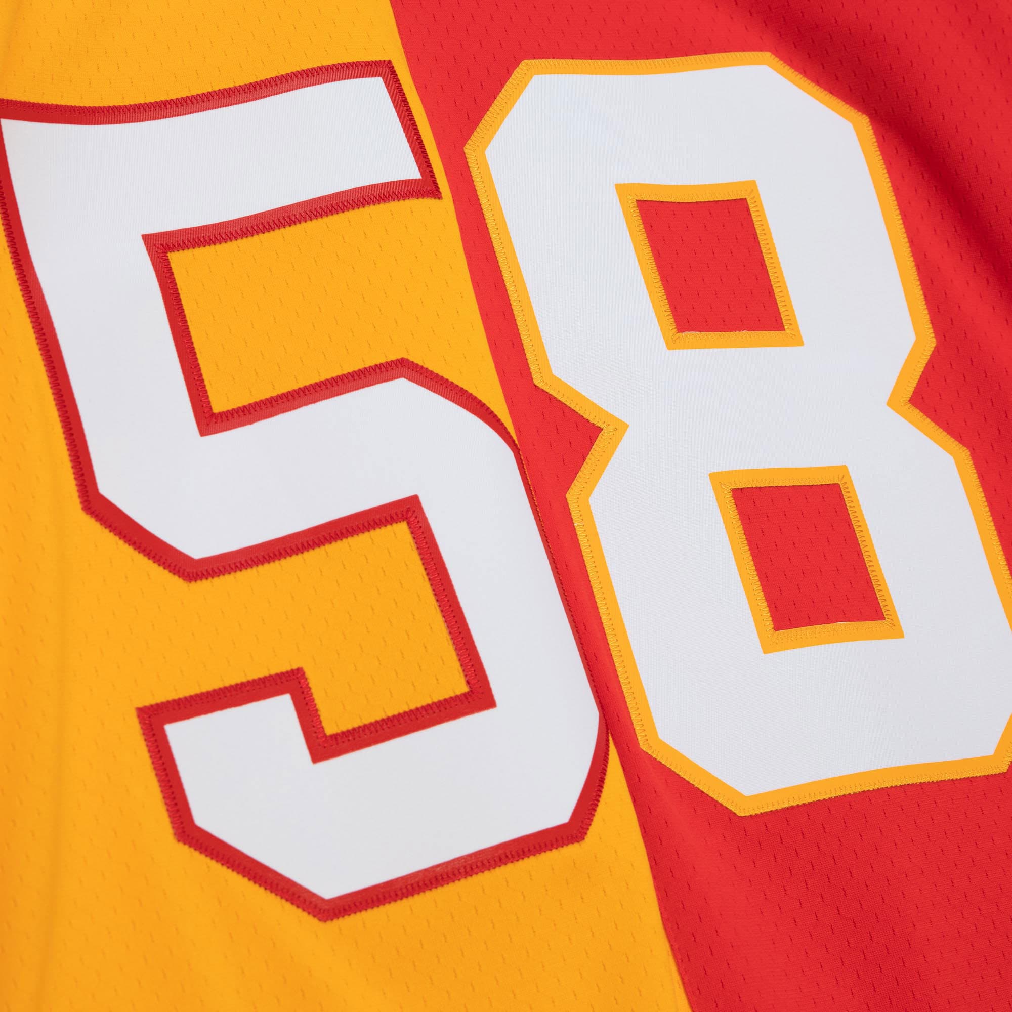 Derrick Thomas Kansas City Chiefs 1994 Split Legacy Replica Jersey - Red/Gold - angle 4