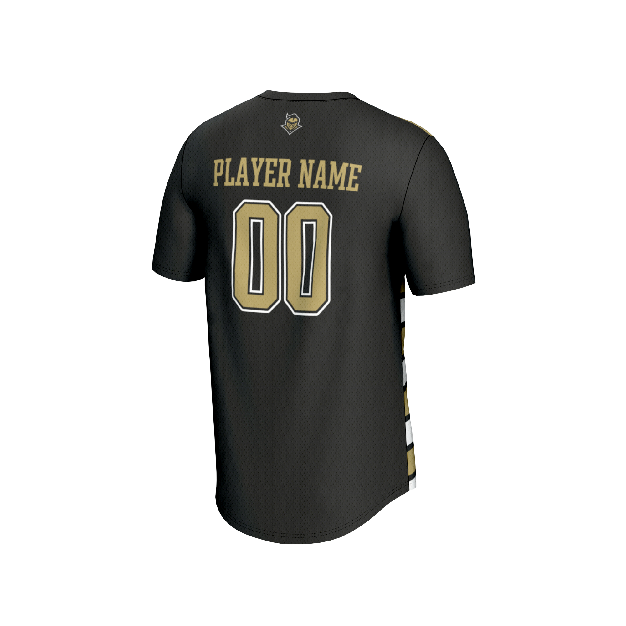 UCF Knights GameDay Greats Youth NIL Pick-A-Player Collegiate Women's Soccer Lightweight Fashion Jersey - Black/Gold - angle 4