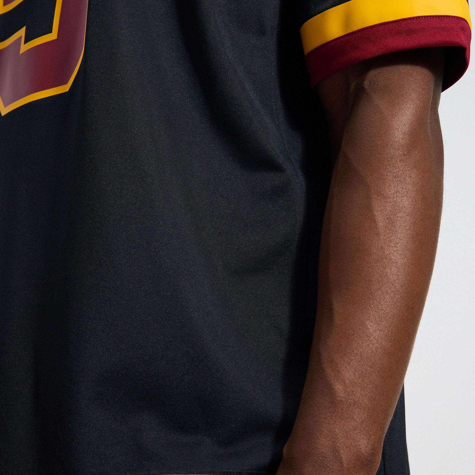 Hail Raiser Jayden Daniels Washington Commanders Alternate Game Jersey - Black - angle 11