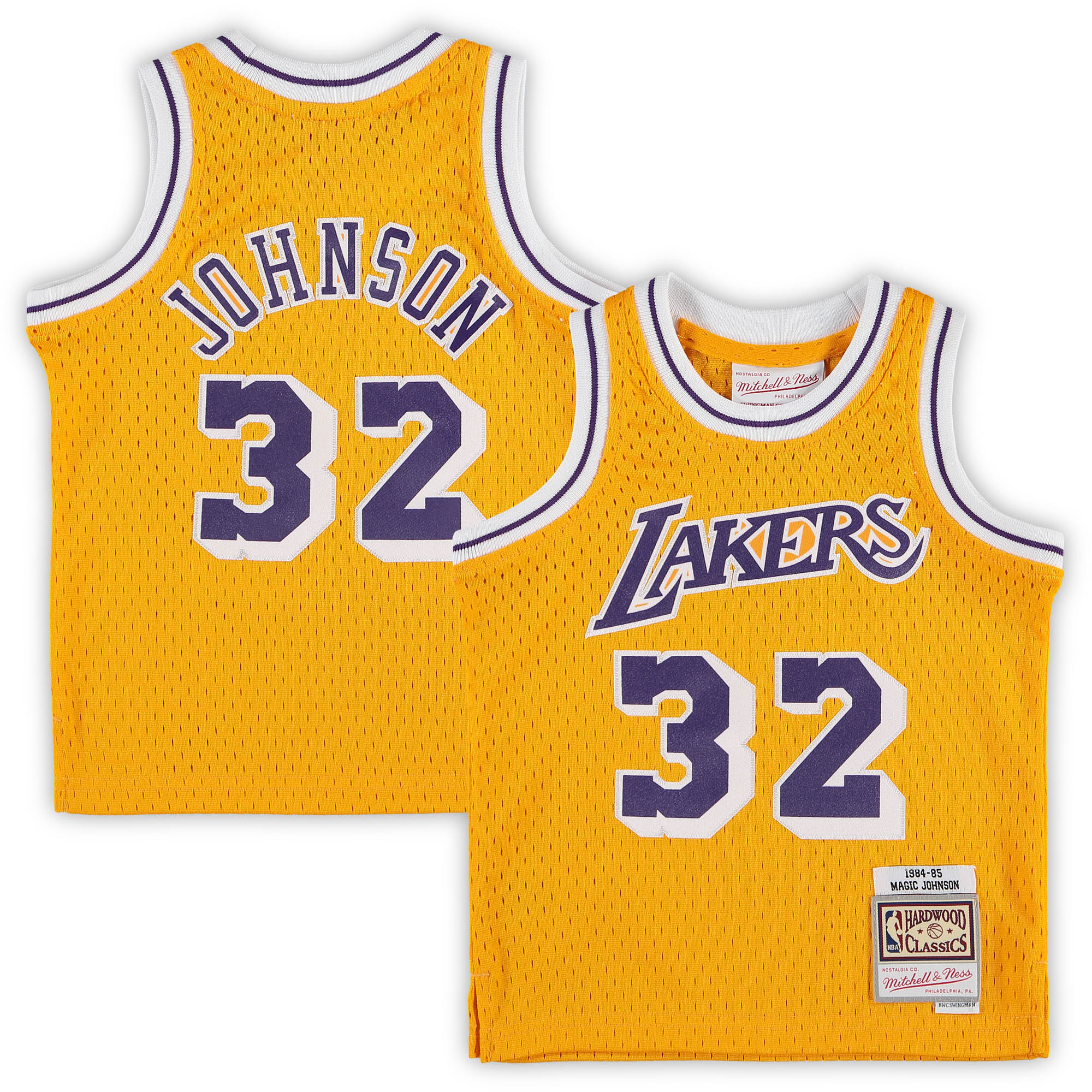 Magic Johnson Los Angeles Lakers NBA Jersey - Gold | FanWearStyle