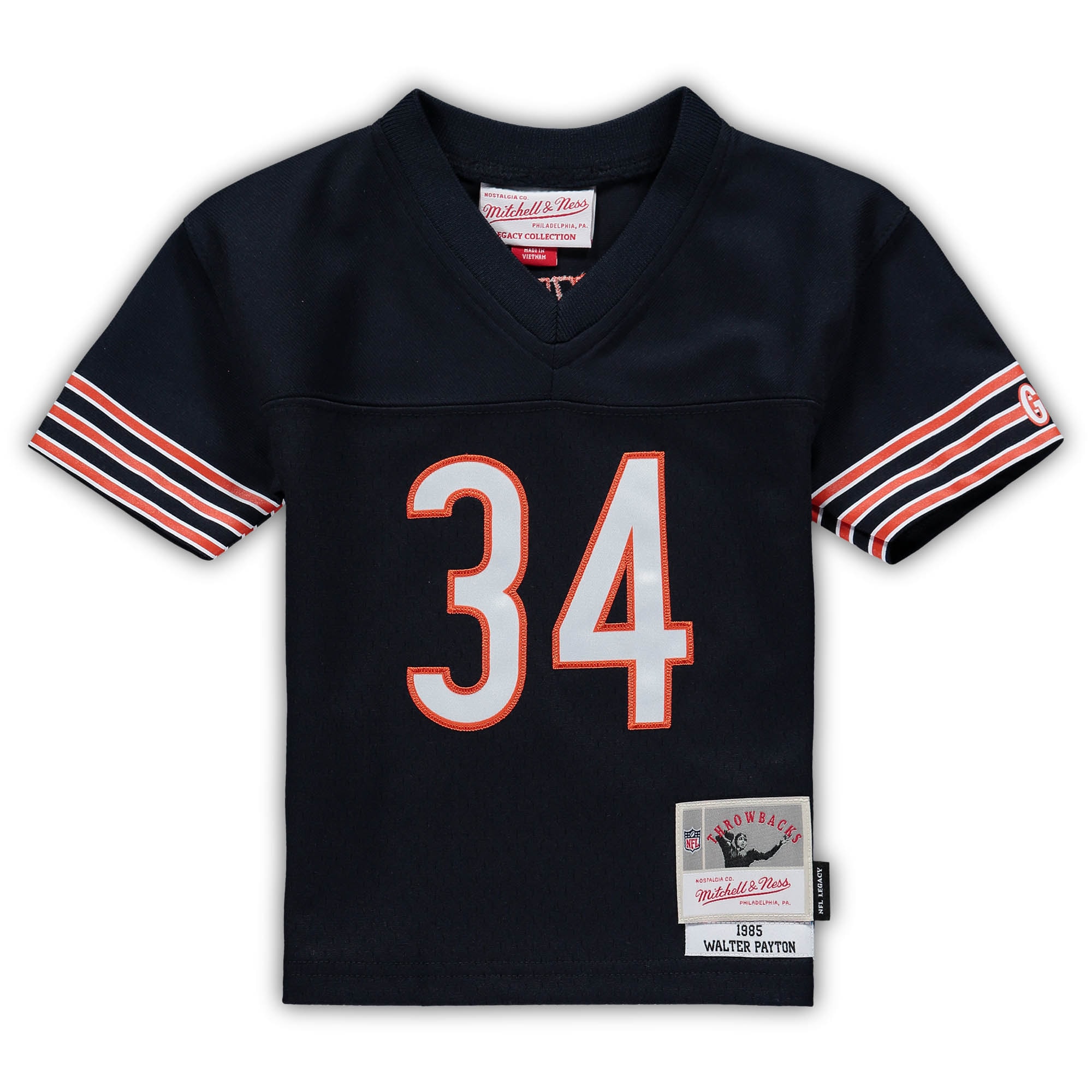 Walter Payton Chicago Bears Infant 1985 Retired Legacy Jersey - Navy - angle 2