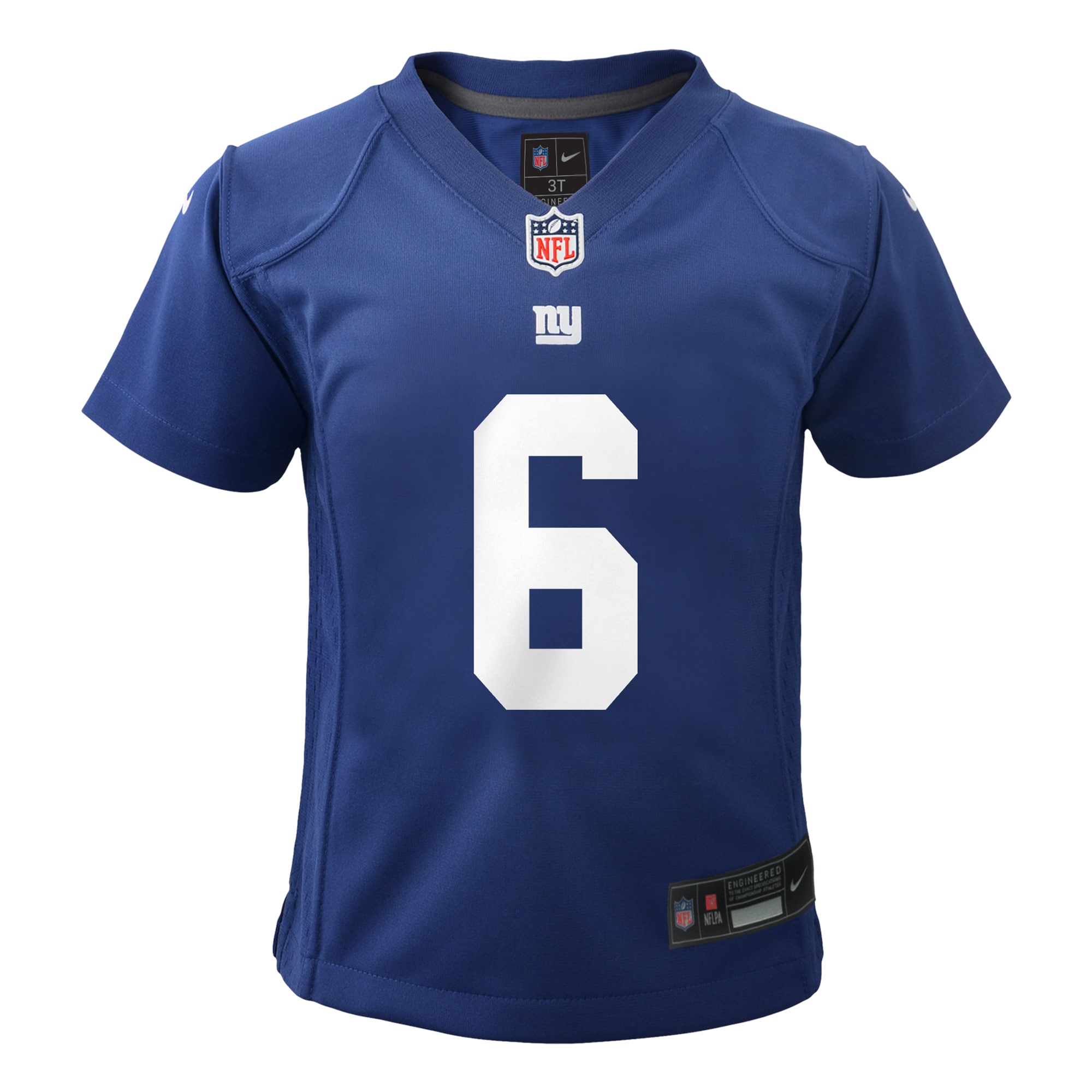 Jaxson Dart New York Giants Preschool Team Game Jersey - Royal - angle 4