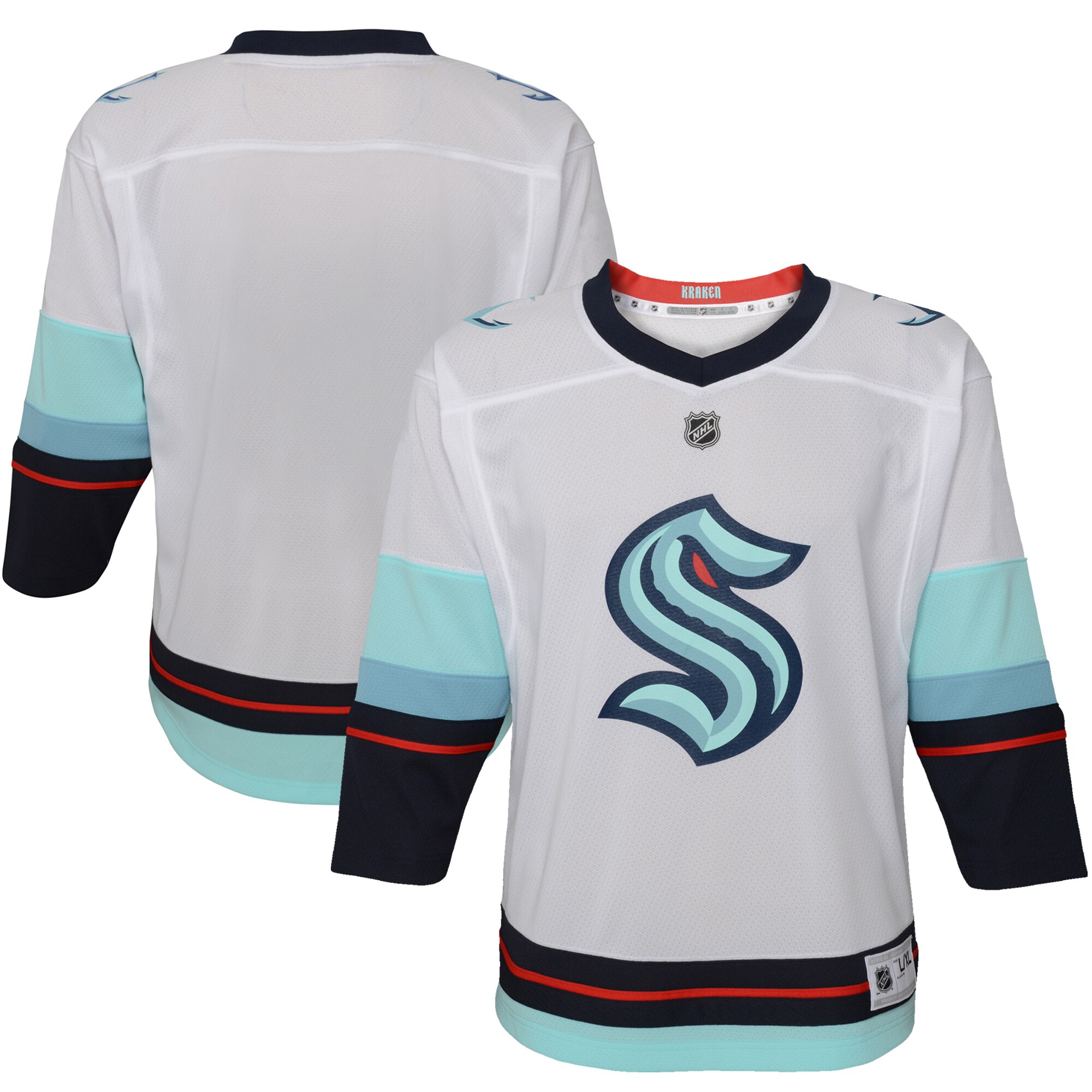 Seattle Kraken Infant Away Replica Jersey - White - angle 2