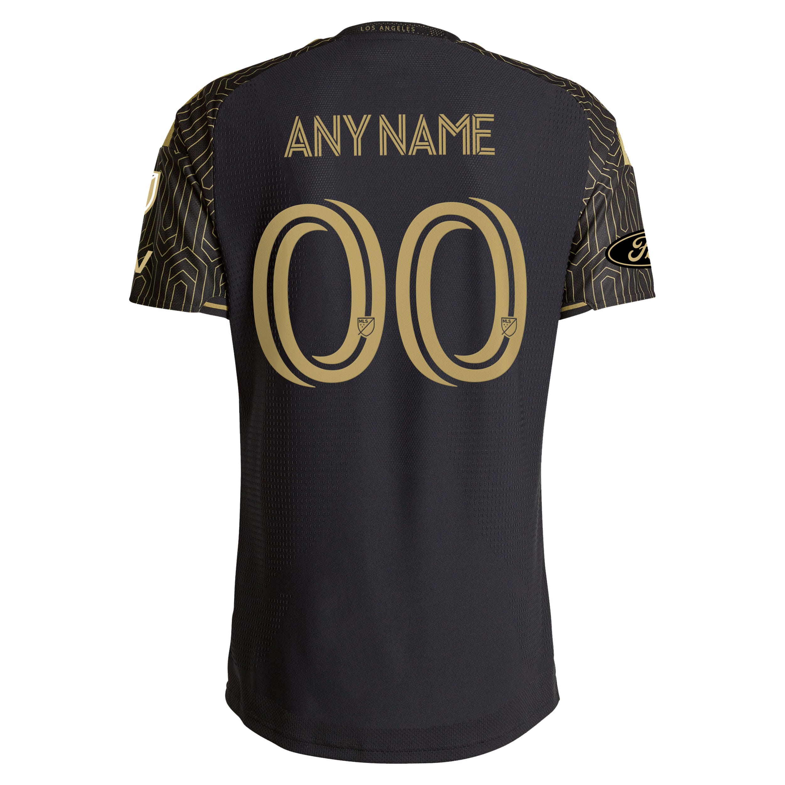 LAFC 2026 Primary Kit On-Field Patch Custom Jersey - Black - angle 5