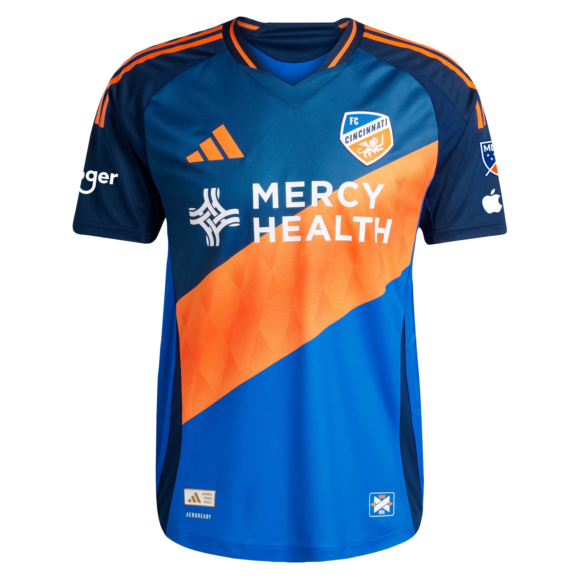 FC Cincinnati 2025 Orange and Blue Legacy Kit Custom Jersey - Blue - angle 4