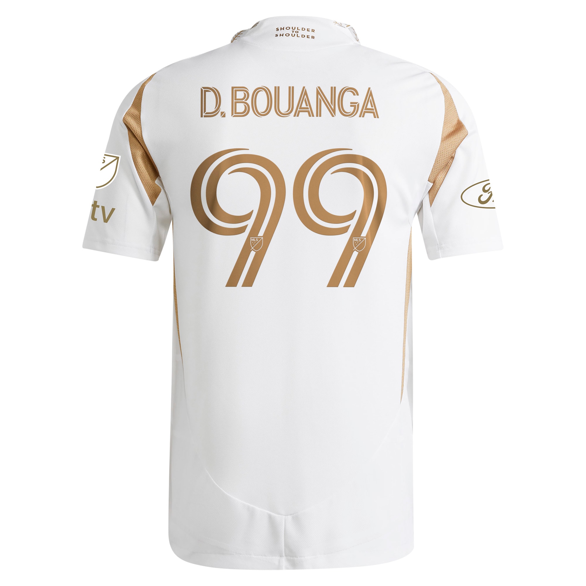 Denis Bouanga LAFC 2025 Secondary Player Jersey - White - angle 4
