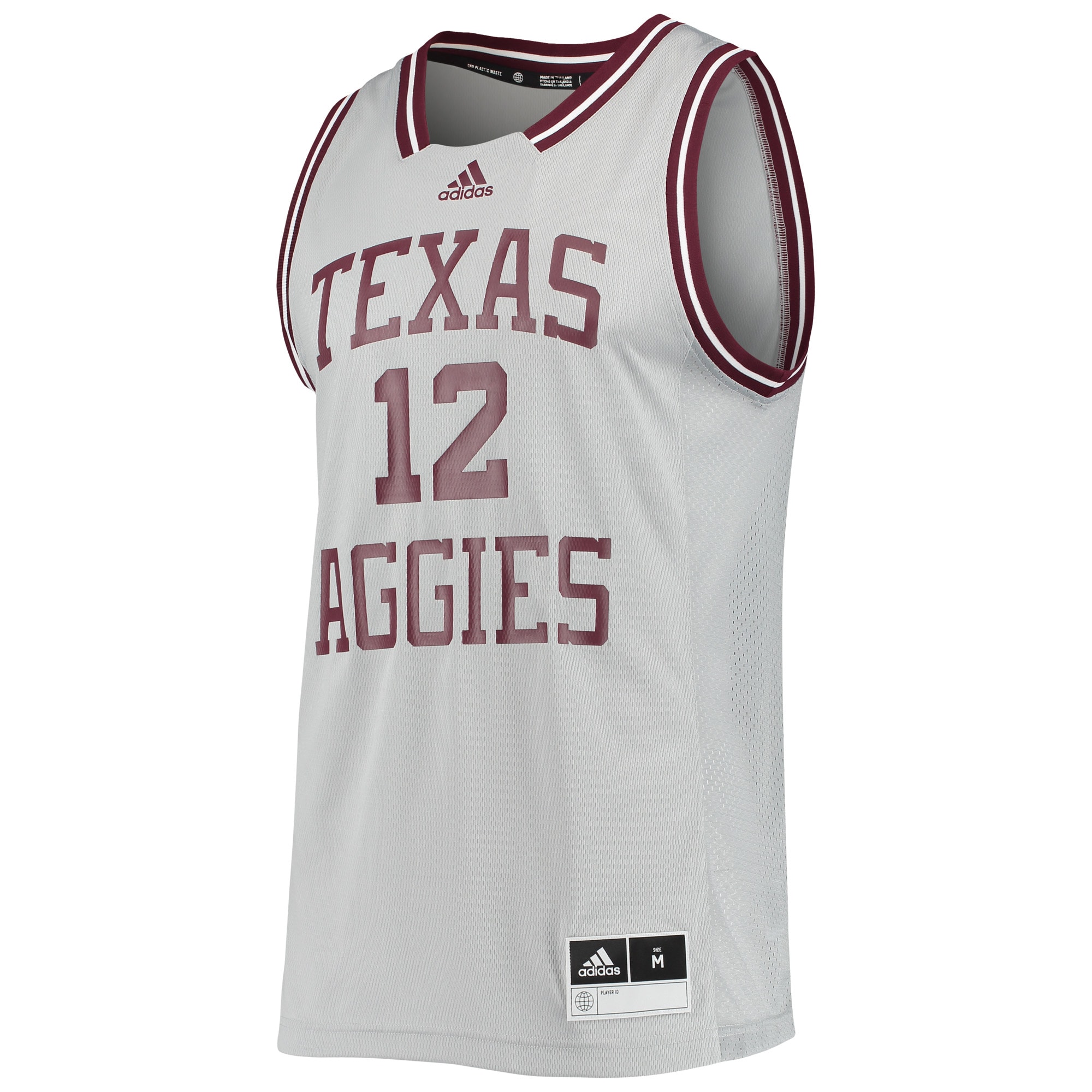 Texas A&M Aggies Reverse Retro Jersey - Gray - angle 4