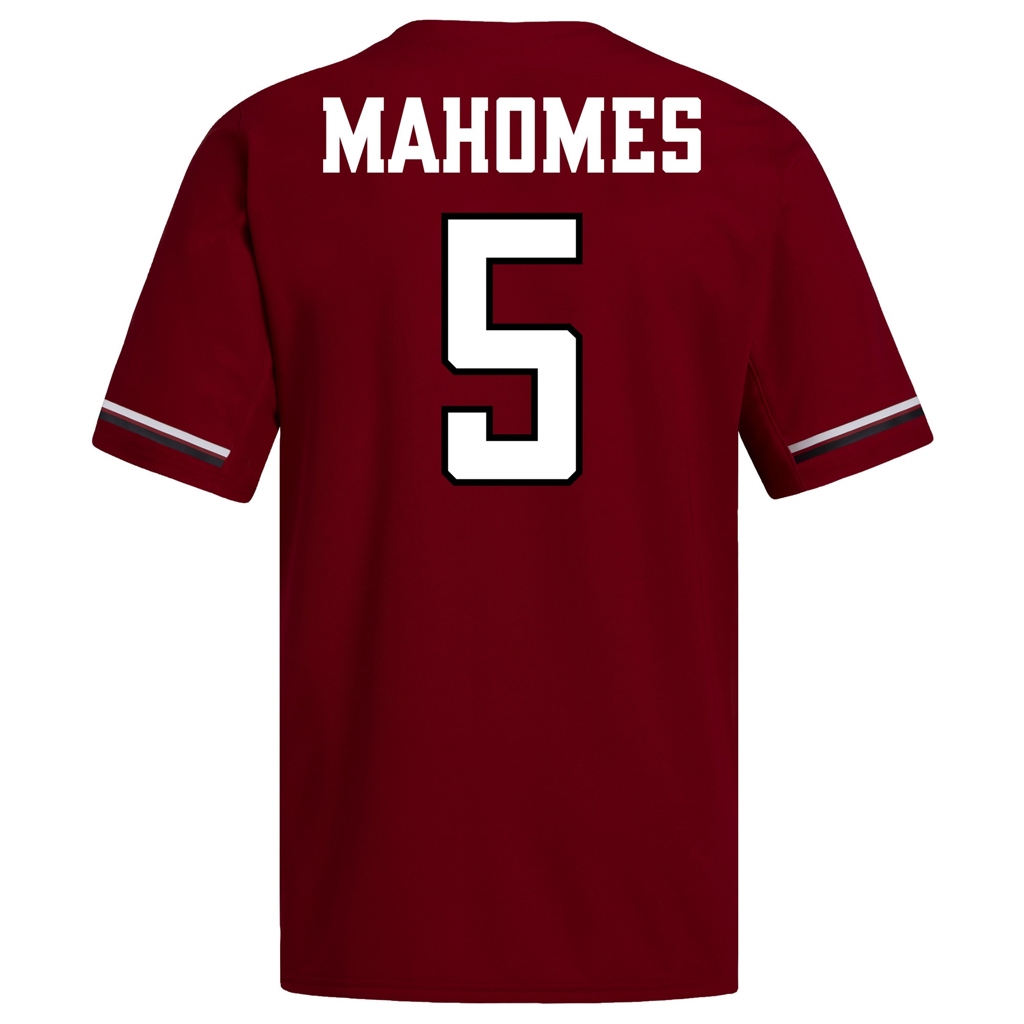 Patrick Mahomes #15 Texas Tech Red Raiders Replica Baseball Jersey - Red - angle 5