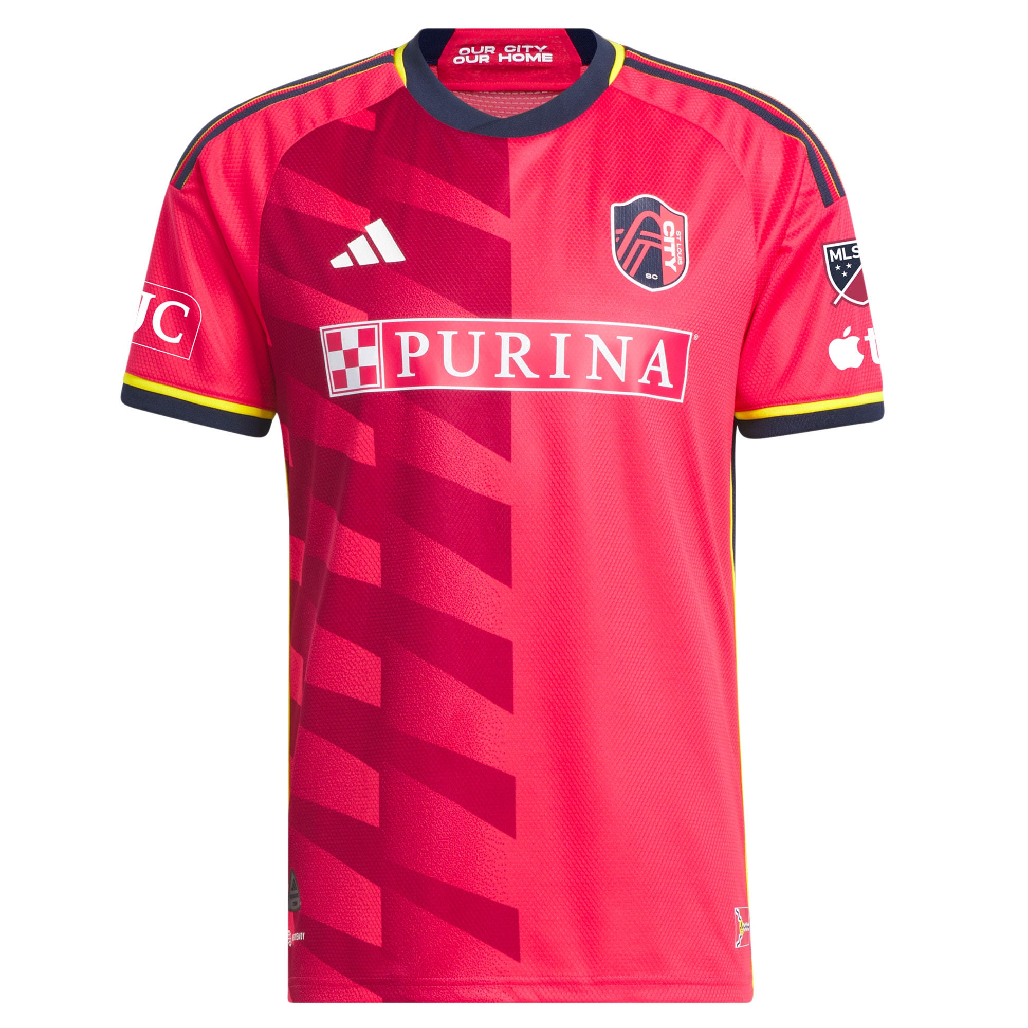 St. Louis City SC 2023 CITY Kit Custom Jersey - Red - angle 4