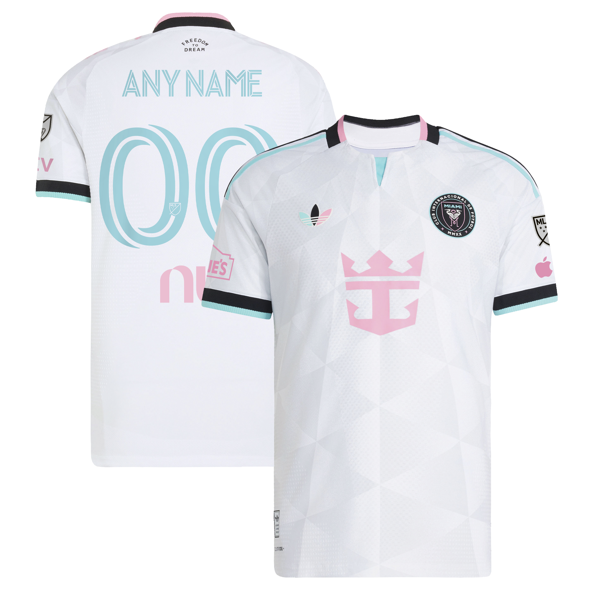 Inter Miami CF 2026 Third On-Field Patch Custom Jersey - White - angle 3
