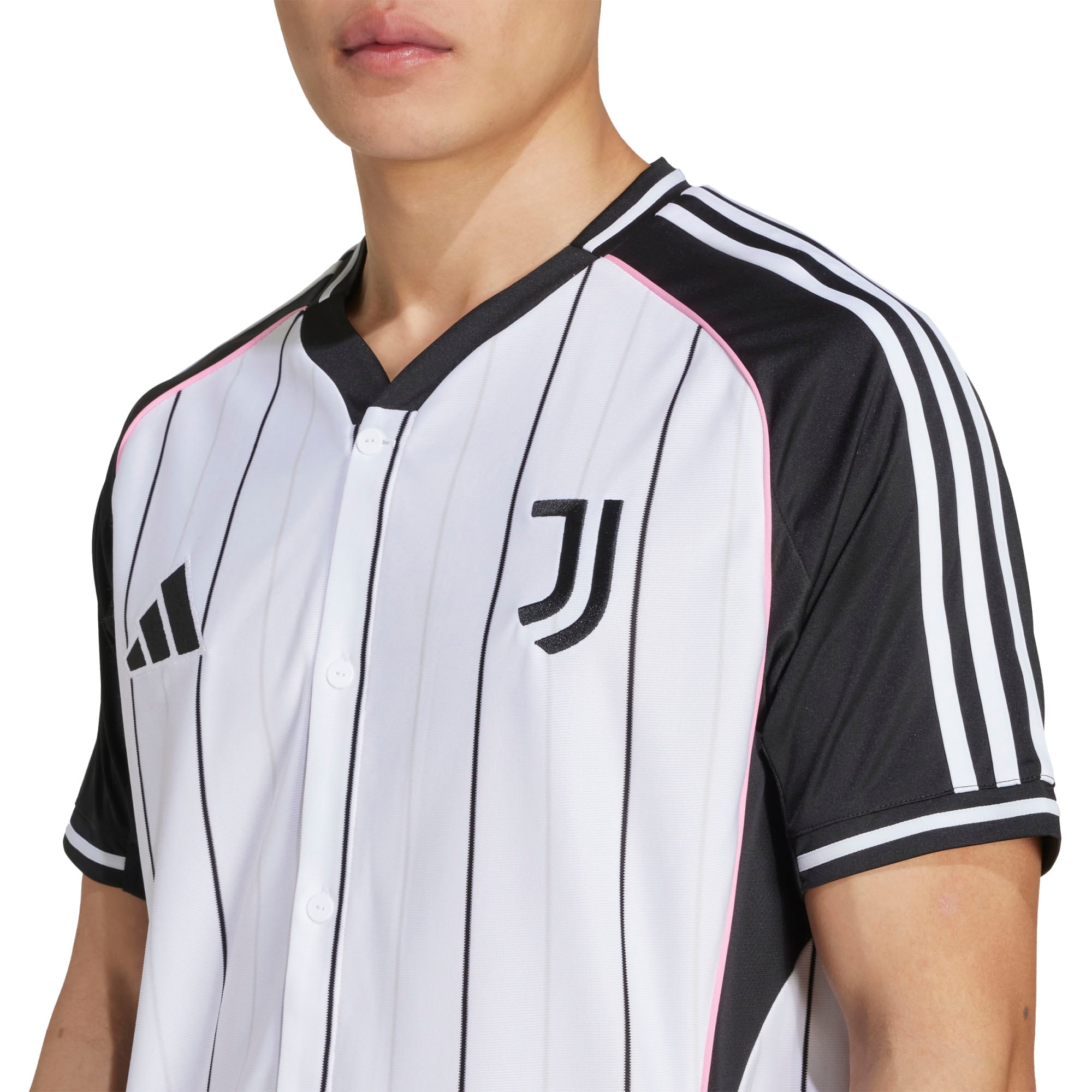 Juventus US Pack Full-Button Baseball Jersey - White - angle 5