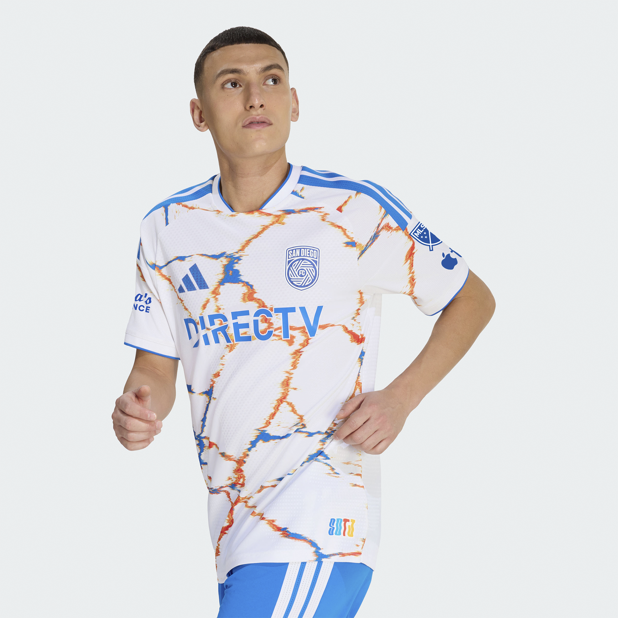 San Diego FC 2026 Unprecedented Unity Kit On-Field Patch Jersey - White - angle 7