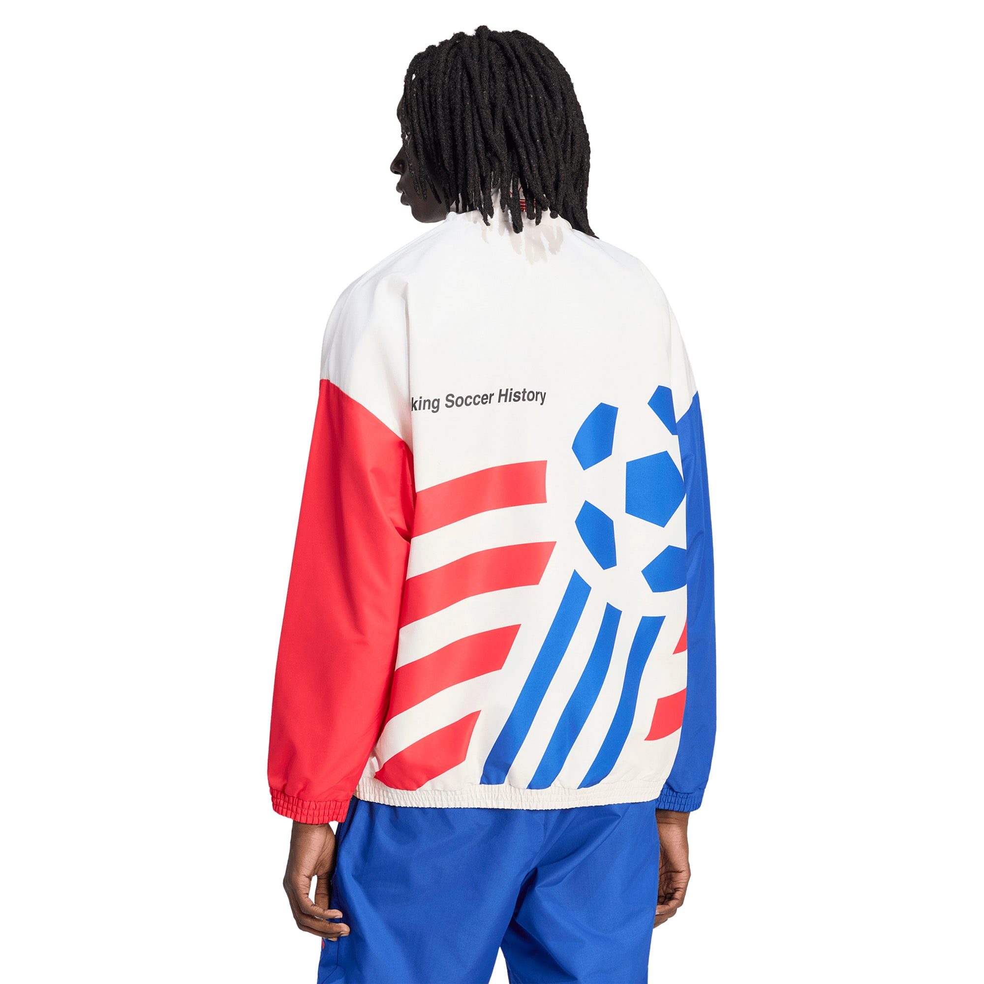 USMNT 1994 World Cup Full-Zip Woven Track Jacket - White - angle 4