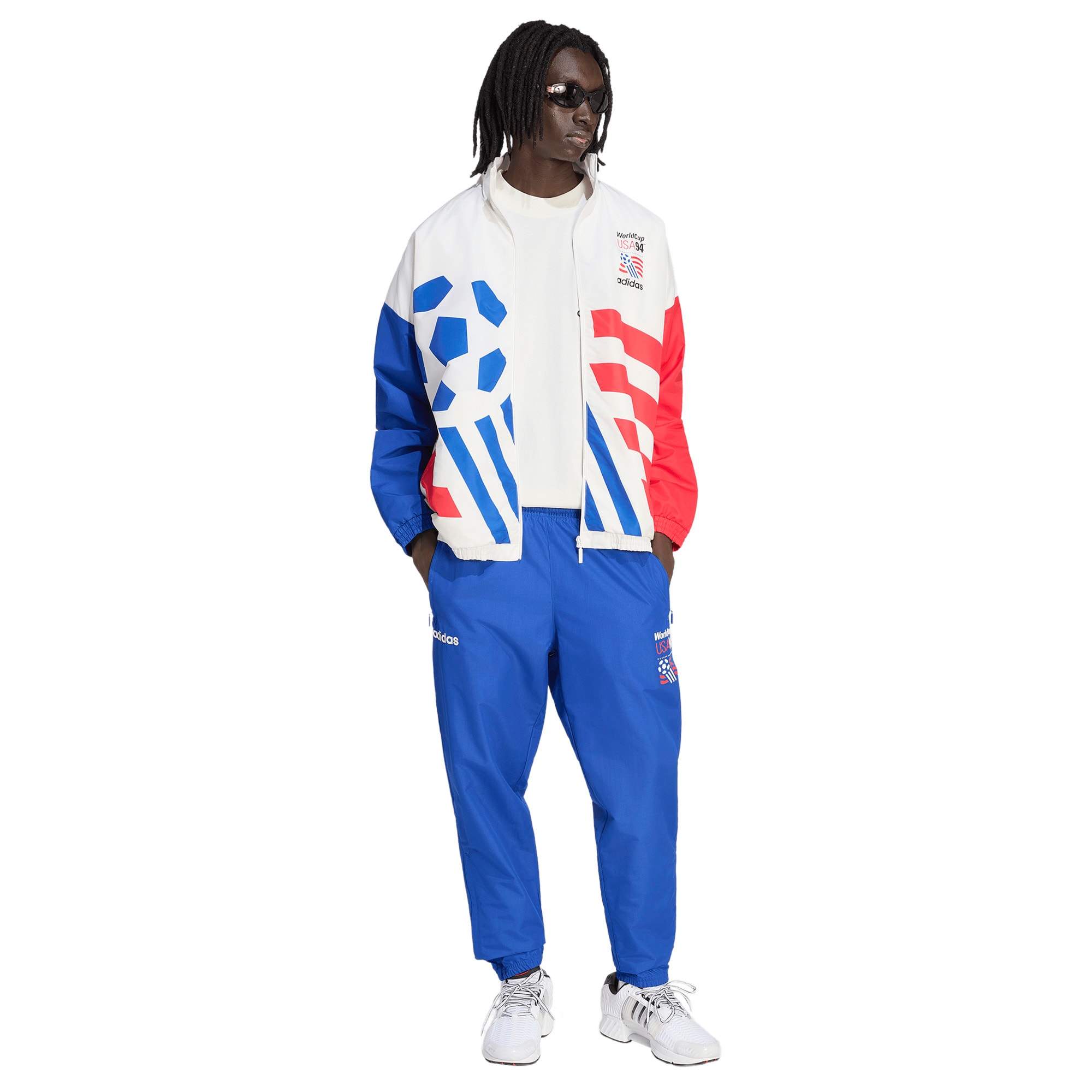 USMNT 1994 World Cup Full-Zip Woven Track Jacket - White - angle 6