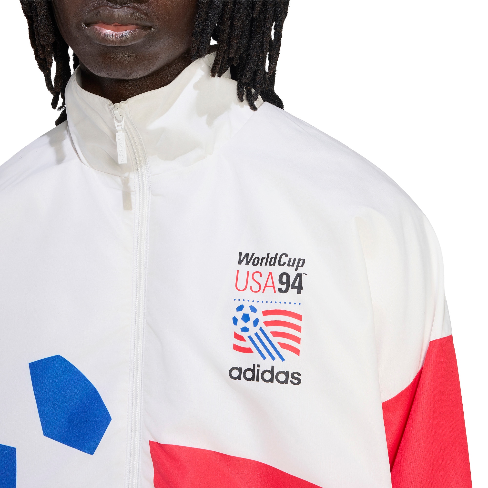 USMNT 1994 World Cup Full-Zip Woven Track Jacket - White - angle 8