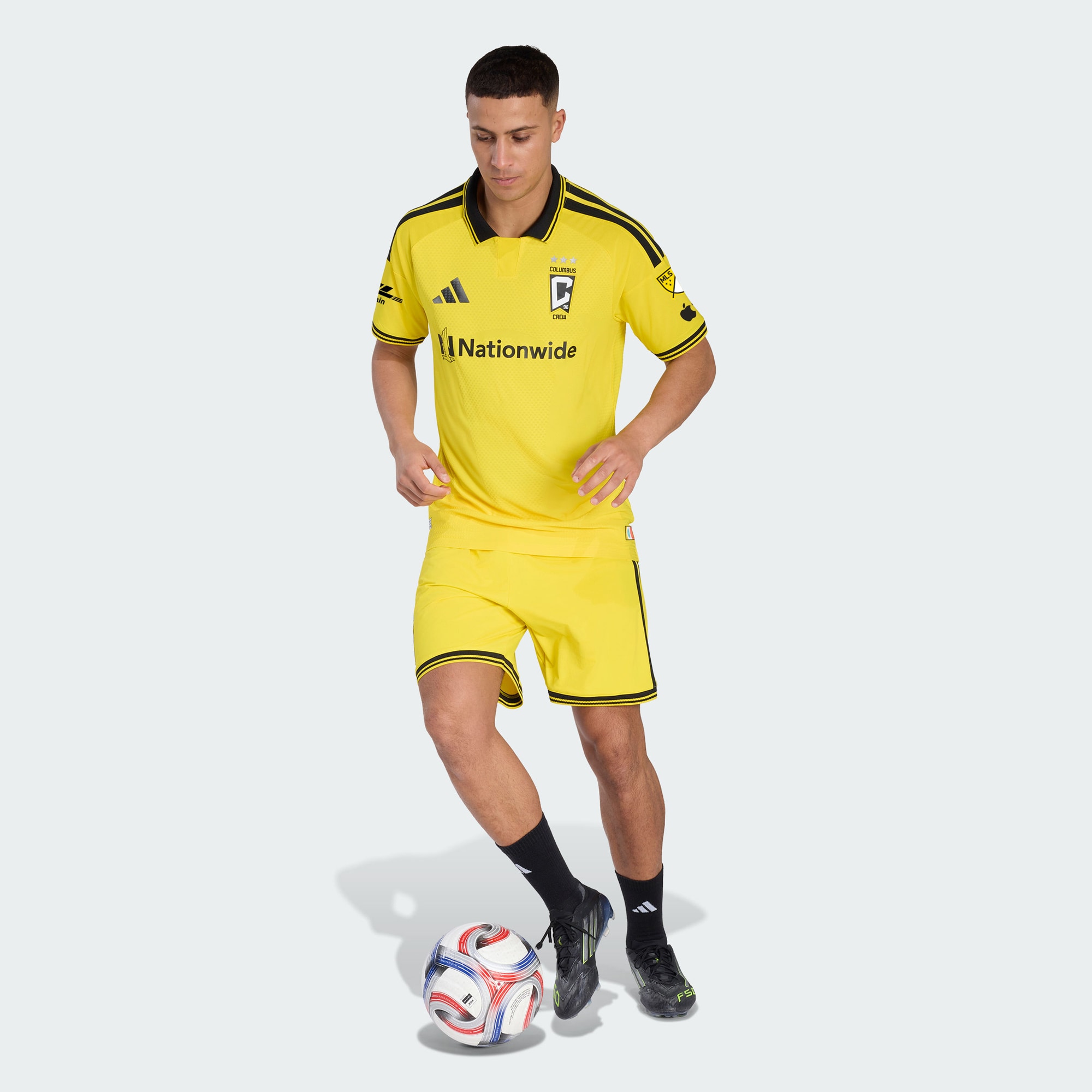 Columbus Crew 2026 The Crafted for Excellence Kit On-Field Patch Jersey - Yellow - angle 7