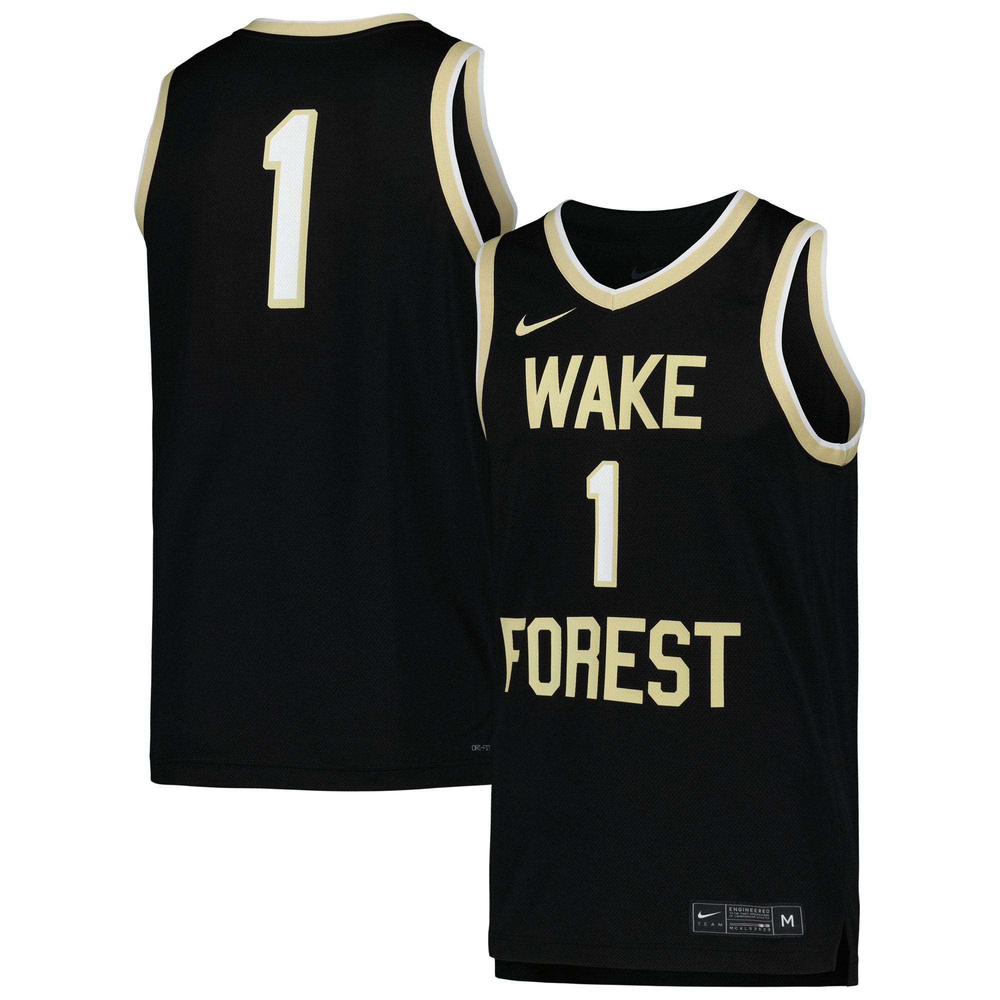 Wake Forest Demon Deacons NBA Jersey - Black | FanWearStyle
