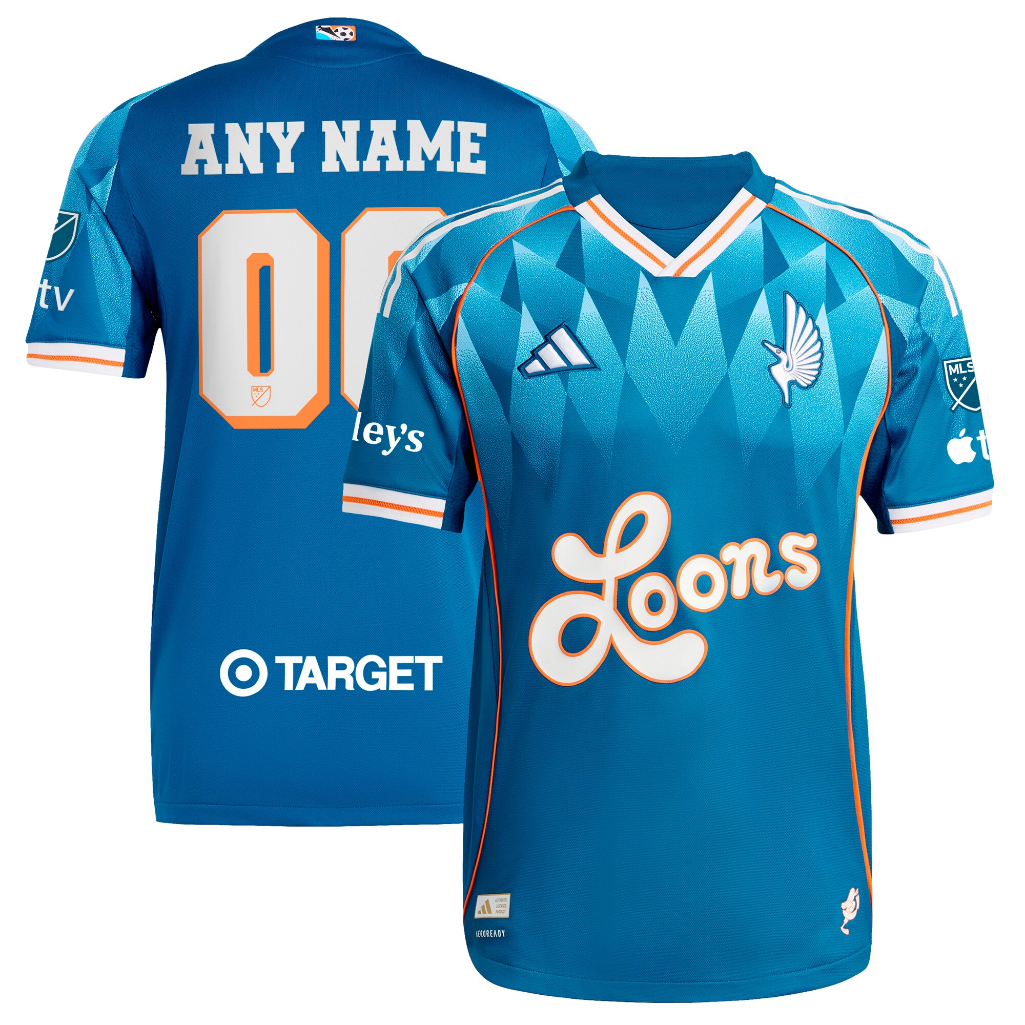 Minnesota United FC 2025 Third Custom Jersey - Blue - angle 3