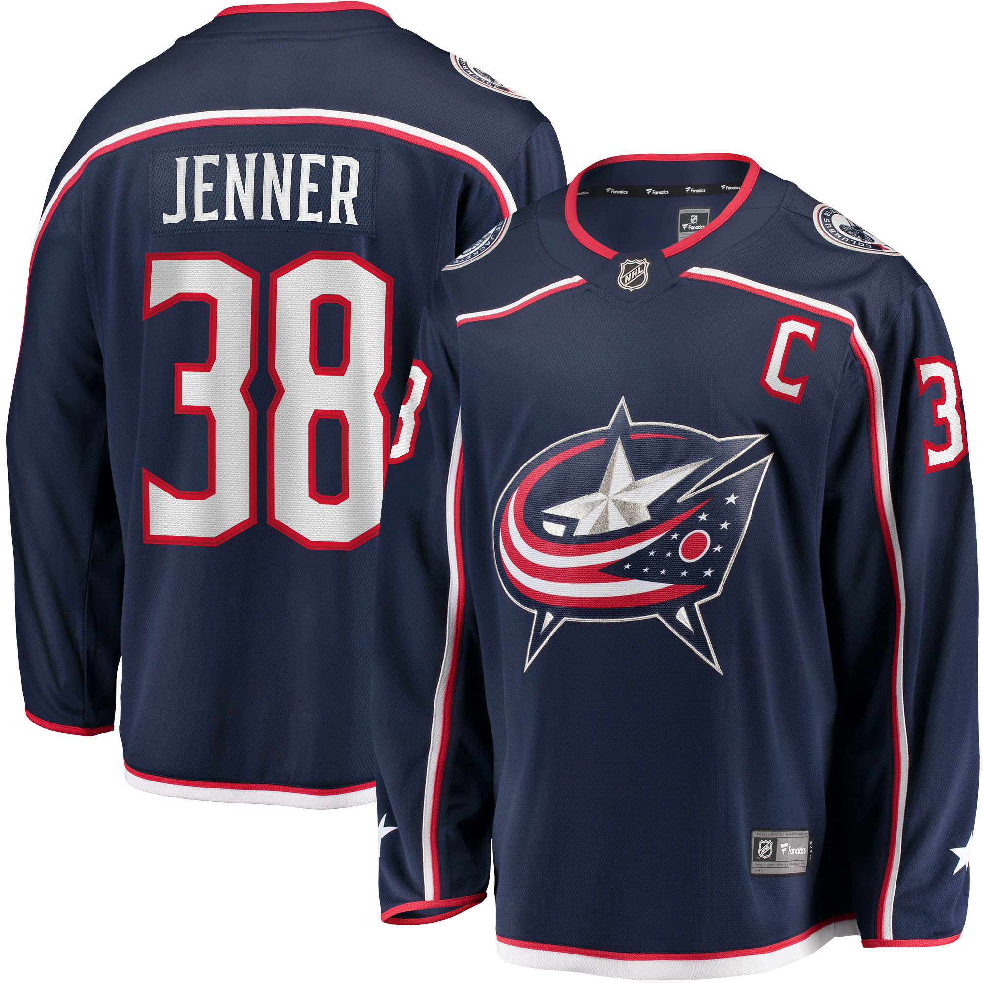 Boone Jenner Columbus Blue Jackets Home NHL Jersey - Navy | FanWearStyle