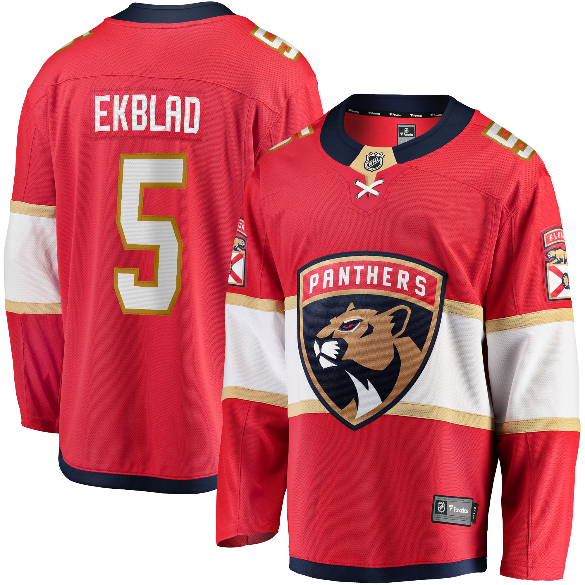 Aaron Ekblad Florida Panthers Home NHL Jersey - Red | FanWearStyle