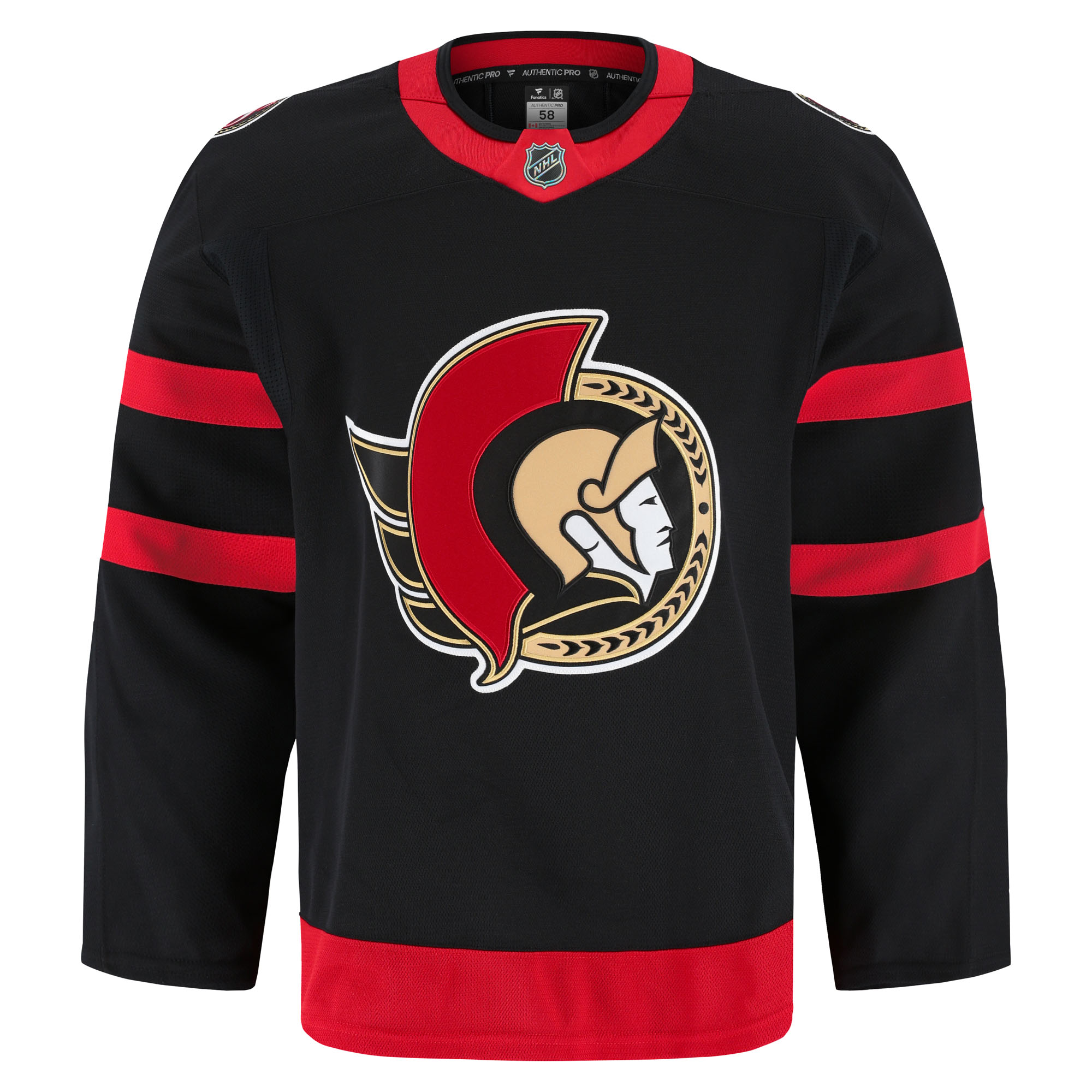 Ottawa Senators Home Pro Jersey - Black - angle 2