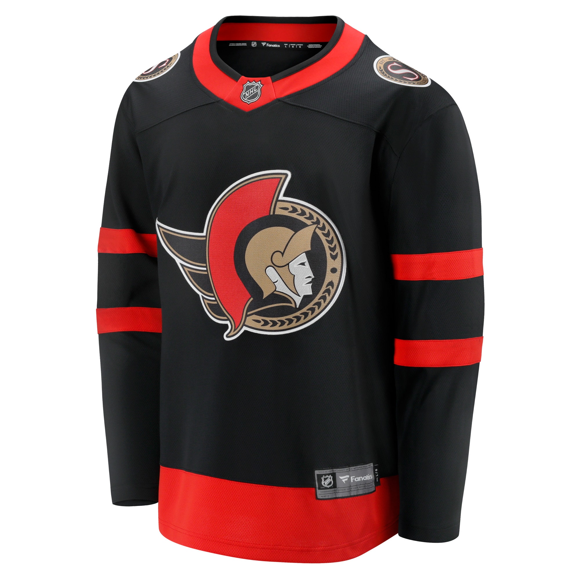 Ottawa Senators Home Breakaway Jersey - Black - angle 2