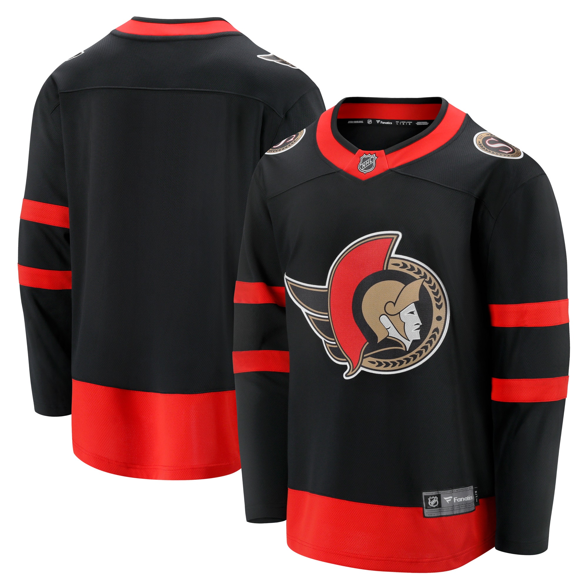 Ottawa Senators Home NHL Jersey - Black | FanWearStyle