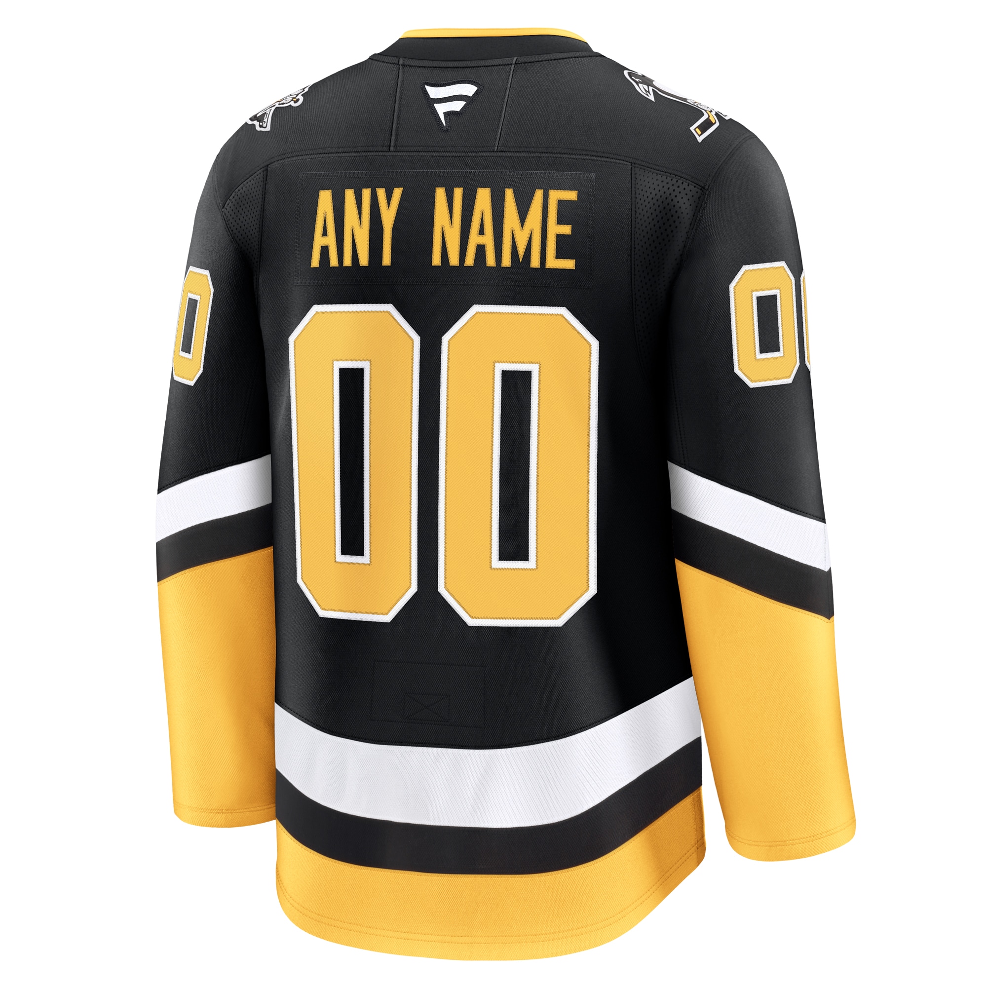 Pittsburgh Penguins Alternate Premium Custom Jersey - Black - angle 3