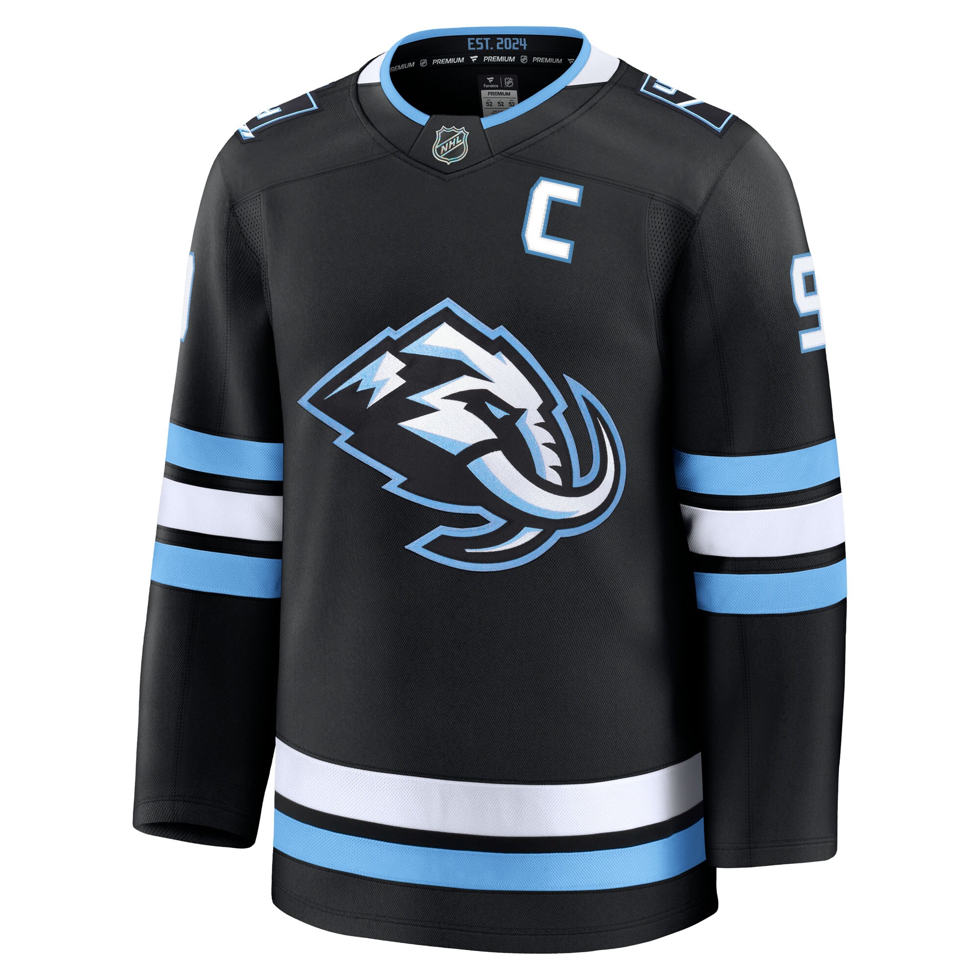 Clayton Keller Utah Mammoth Home Premium Player Jersey - Black - angle 3