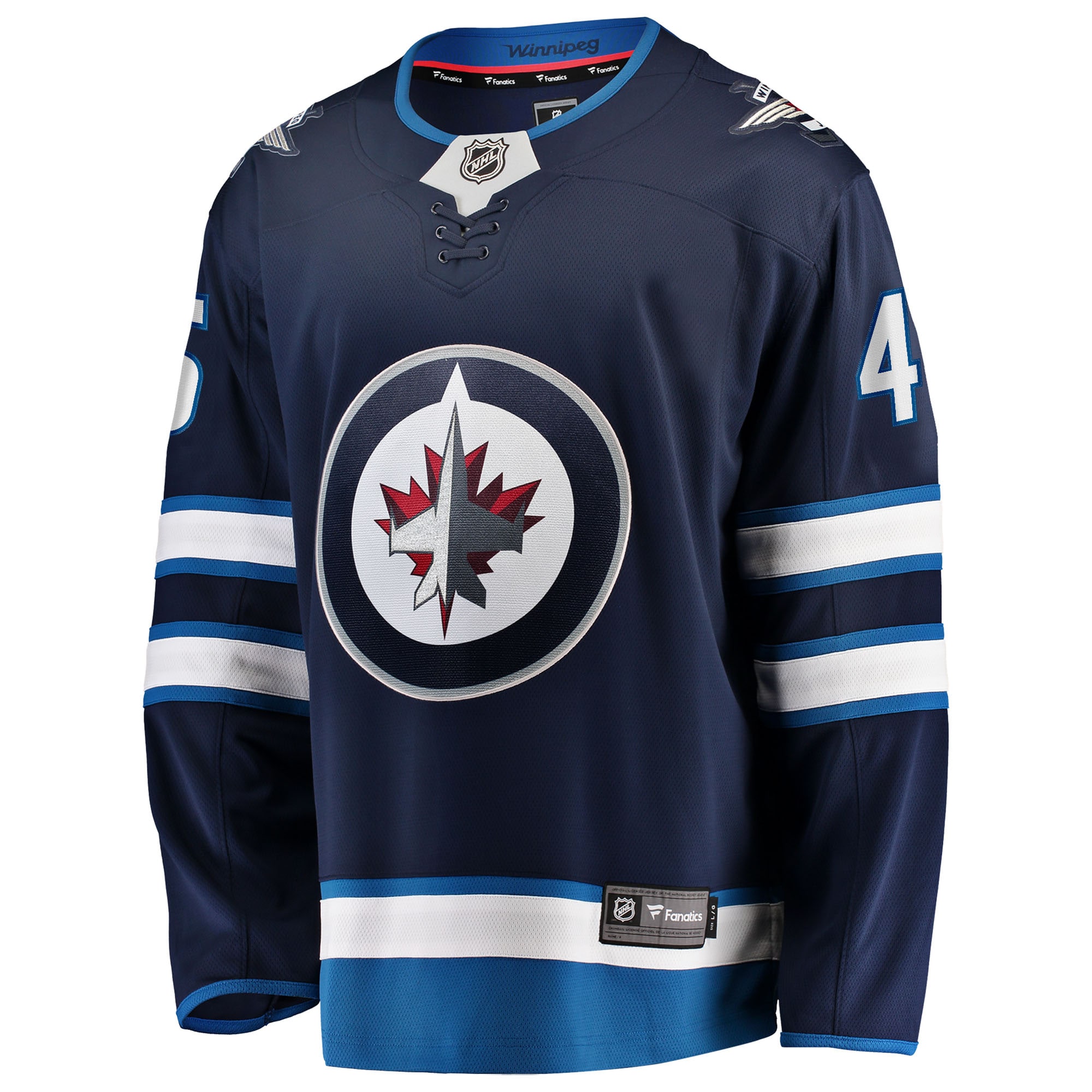 Cole Koepke Winnipeg Jets Home Breakaway Jersey - Navy - angle 2