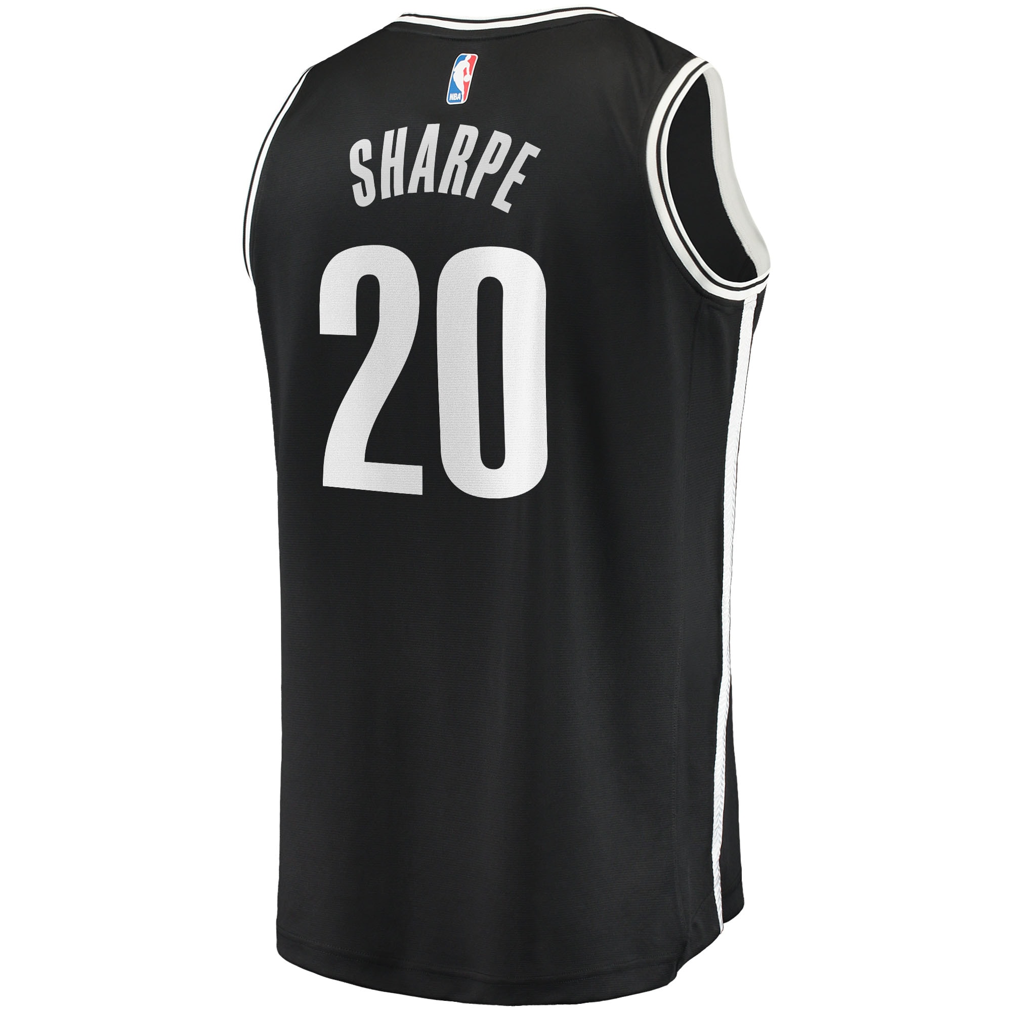Day'Ron Sharpe Brooklyn Nets Fast Break Replica Jersey - Icon Edition - Black - angle 3