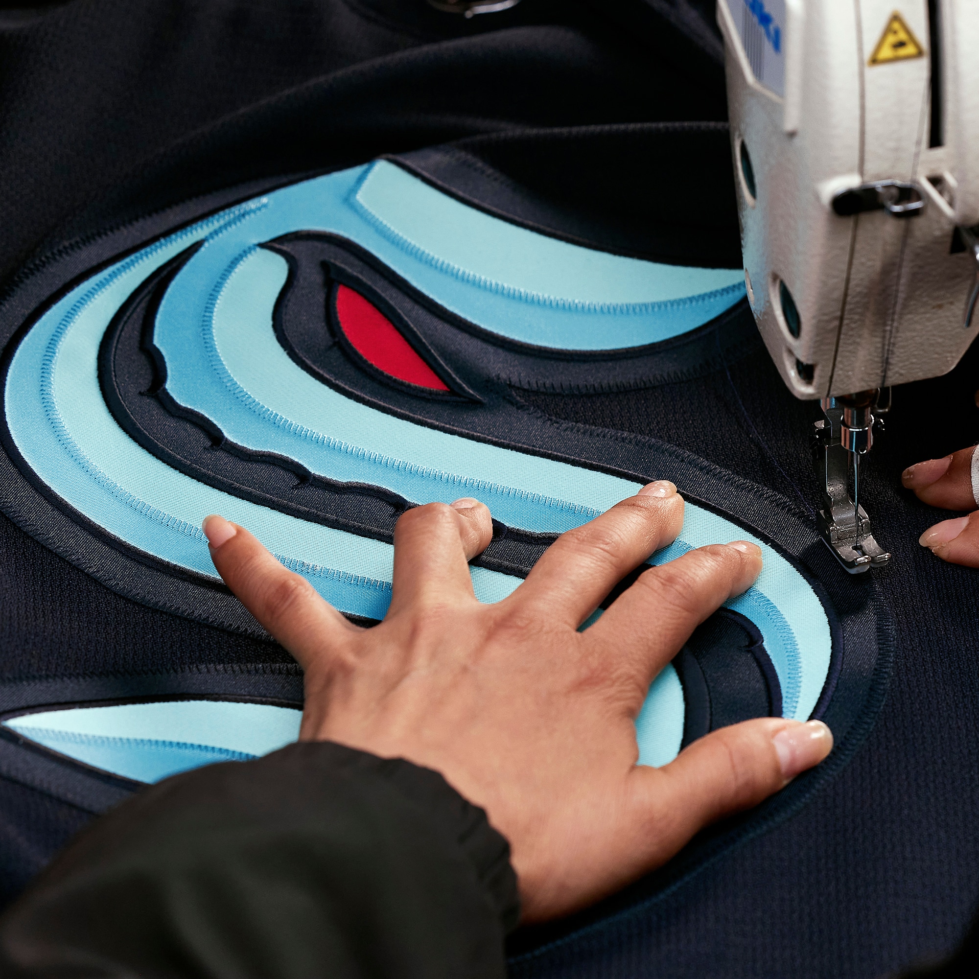 Seattle Kraken Home Pro Custom Jersey - Navy - angle 4