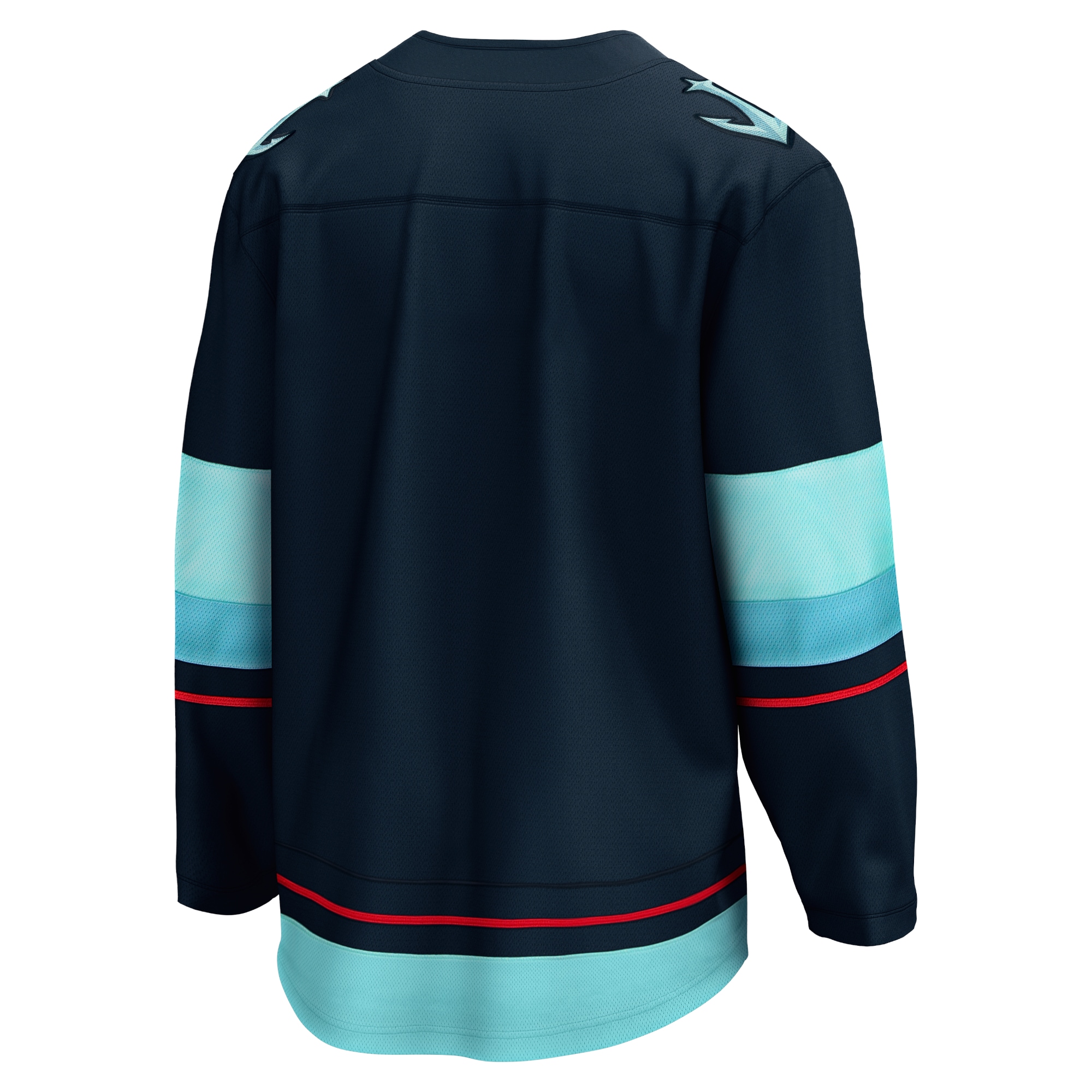 Seattle Kraken Home Breakaway Jersey - Deep Sea Blue - angle 3
