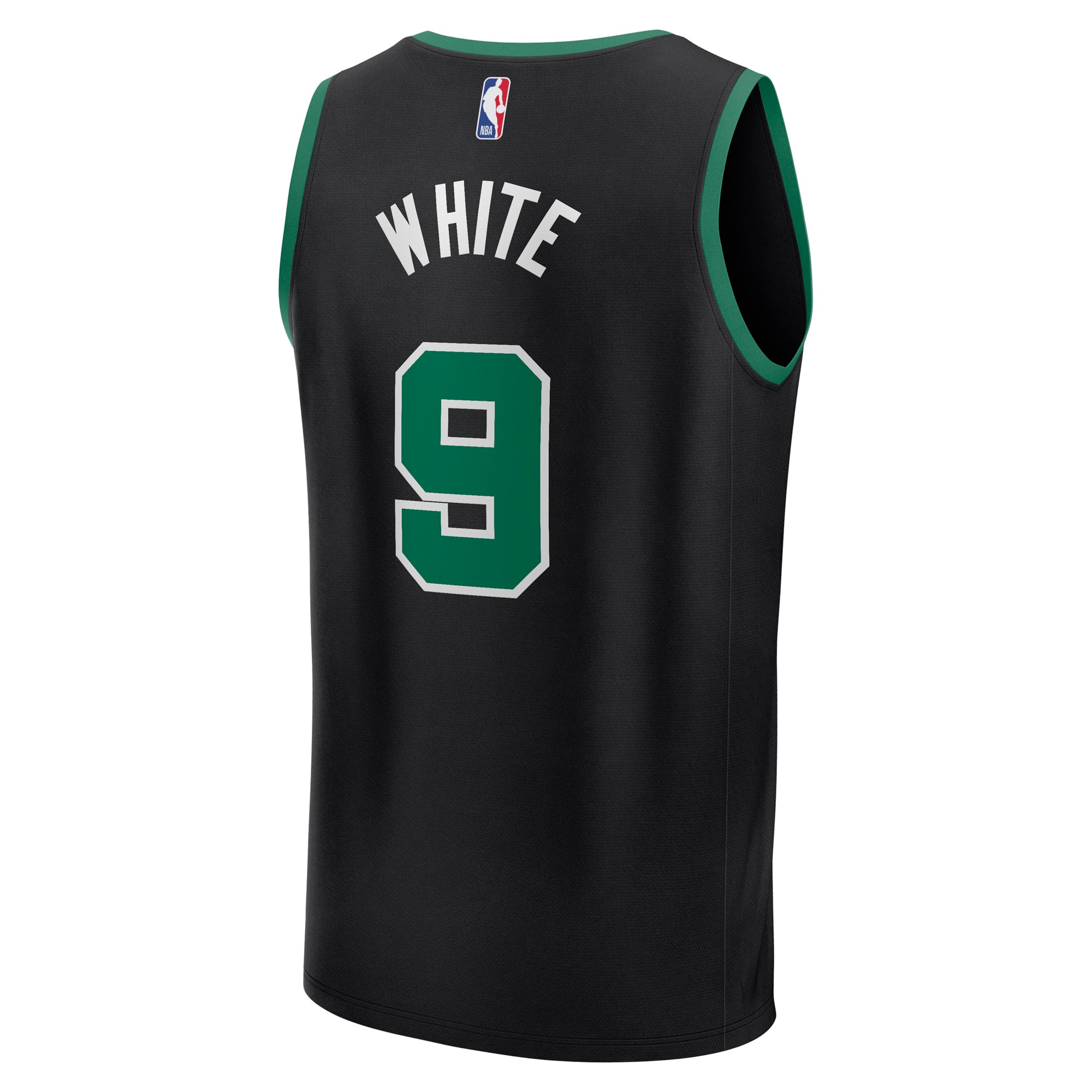 Derrick White Boston Celtics Fast Break Replica Player Jersey - Statement Edition - Black - angle 4