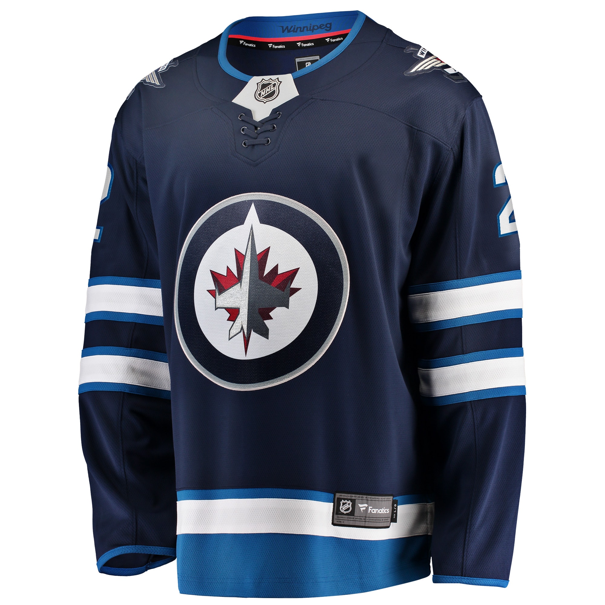 Dylan DeMelo Winnipeg Jets Breakaway Player Jersey - Navy - angle 3
