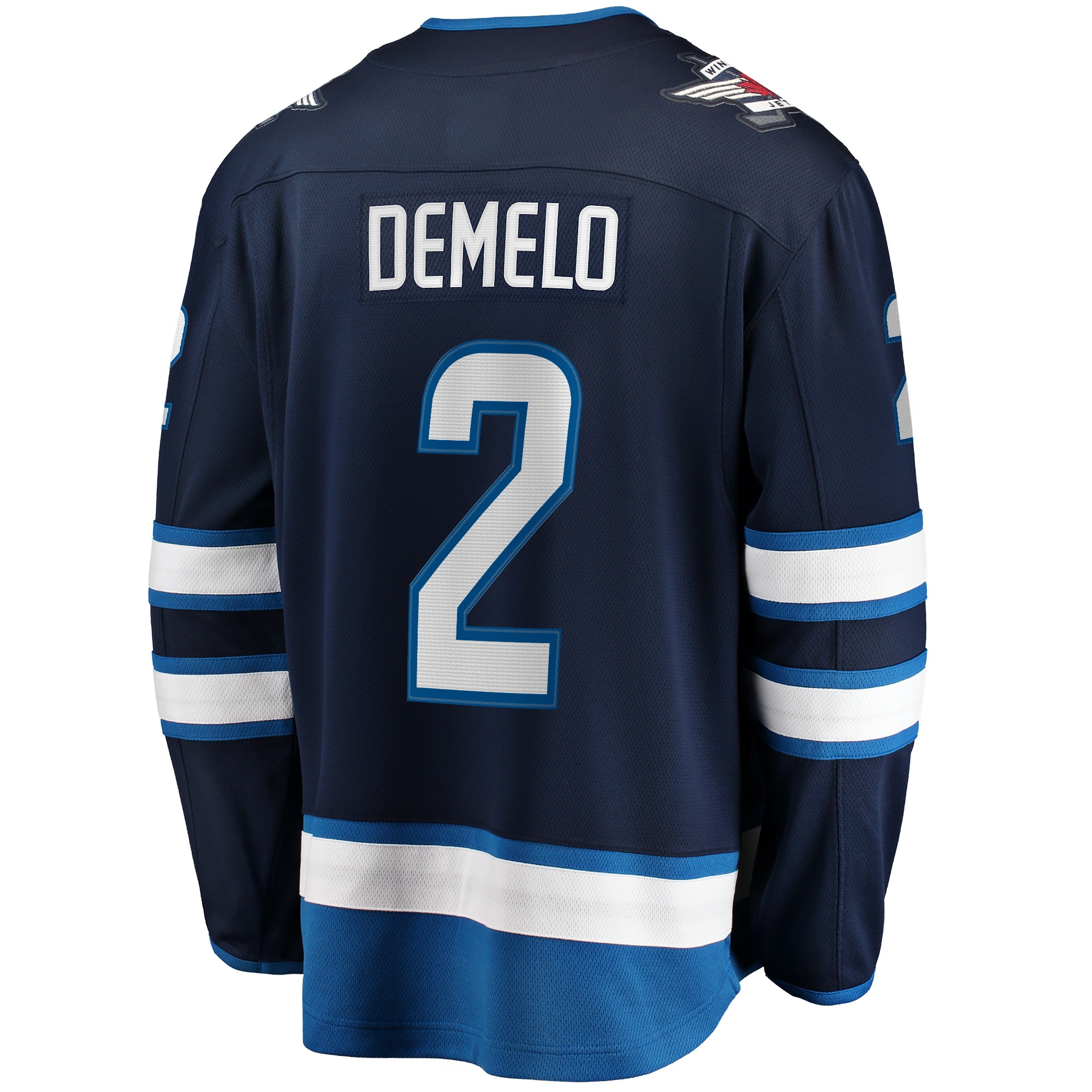 Dylan DeMelo Winnipeg Jets Breakaway Player Jersey - Navy - angle 4