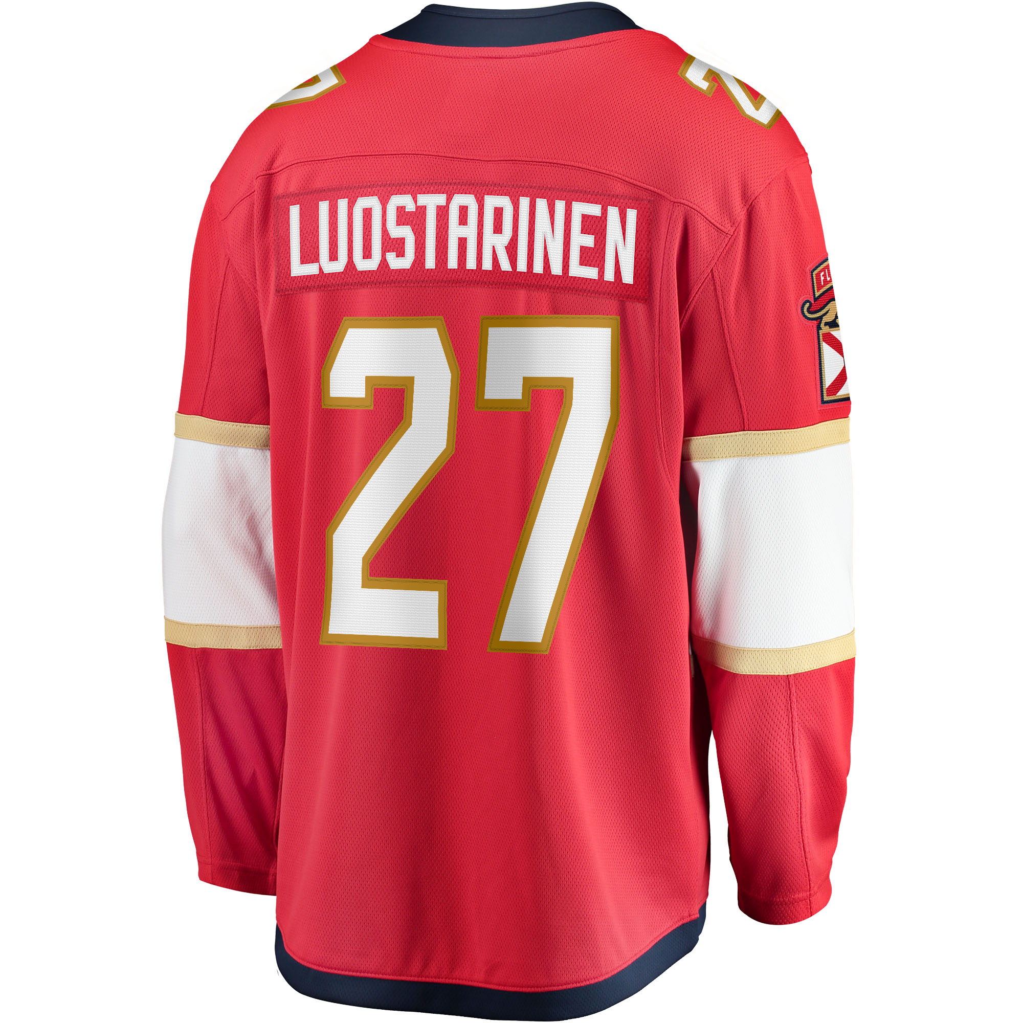 Eetu Luostarinen Florida Panthers Home Breakaway Player Jersey - Red - angle 3