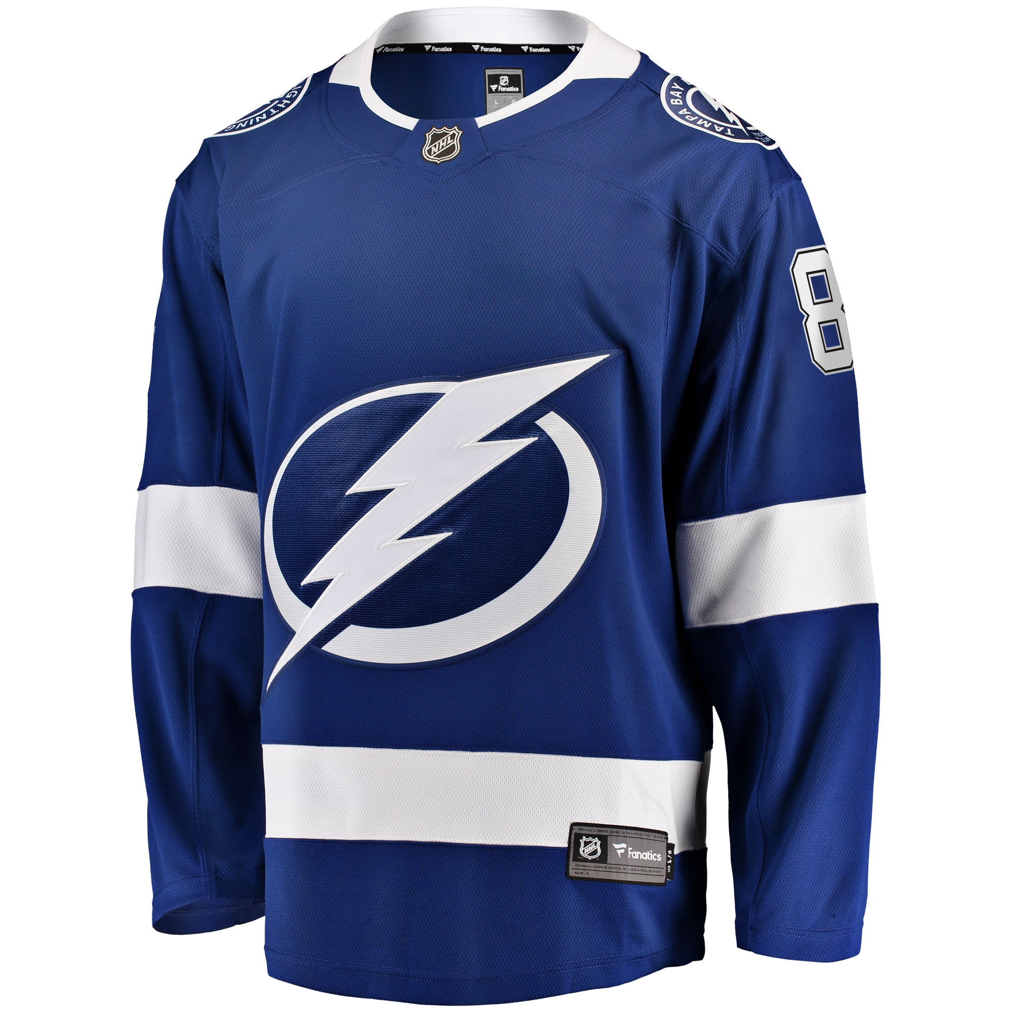 Erik Cernak Tampa Bay Lightning Home Breakaway Player Jersey - Blue - angle 2