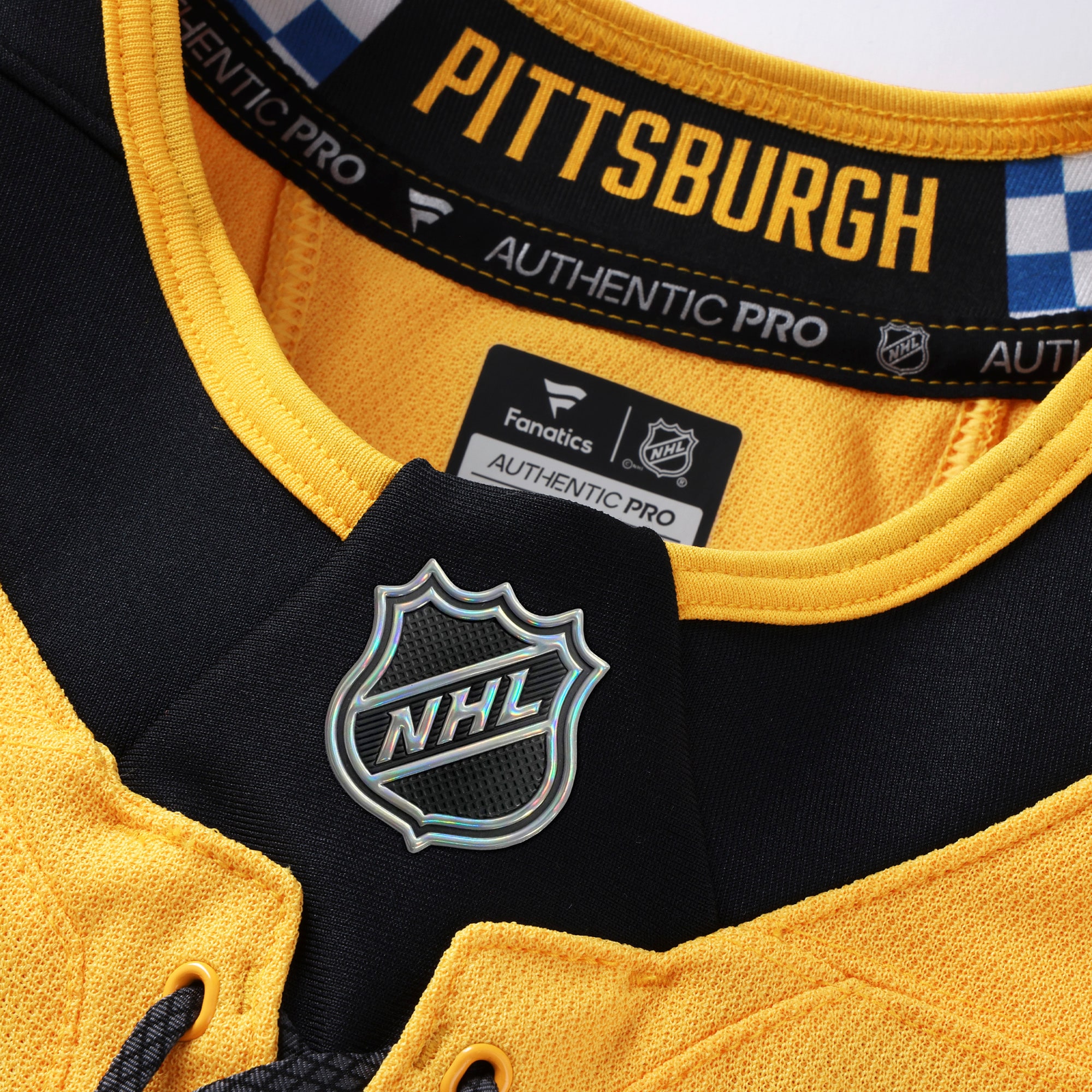 Pittsburgh Penguins Alternate Pro Custom Jersey - Gold - angle 4