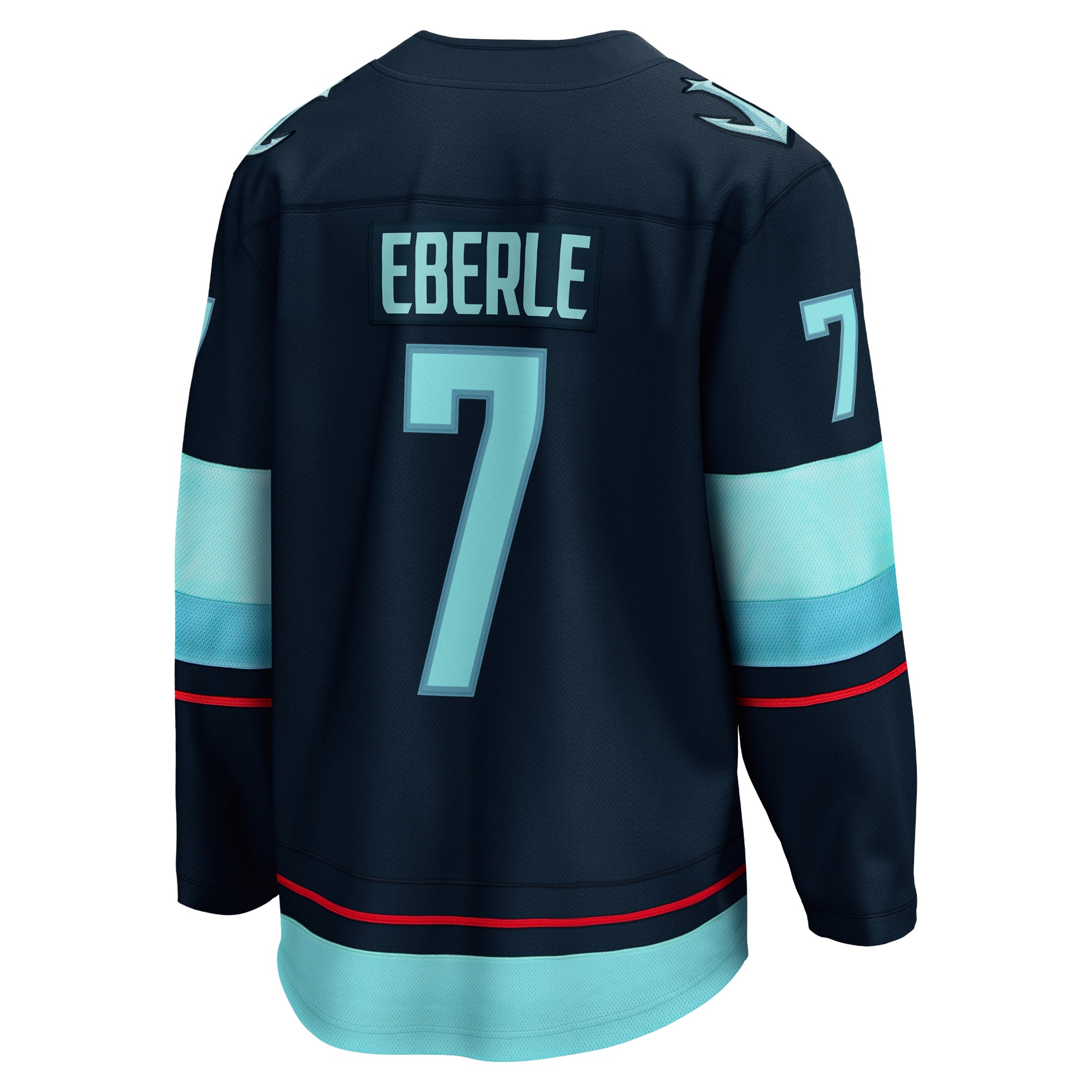 Jordan Eberle Seattle Kraken Home Breakaway Player Jersey - Navy - angle 3