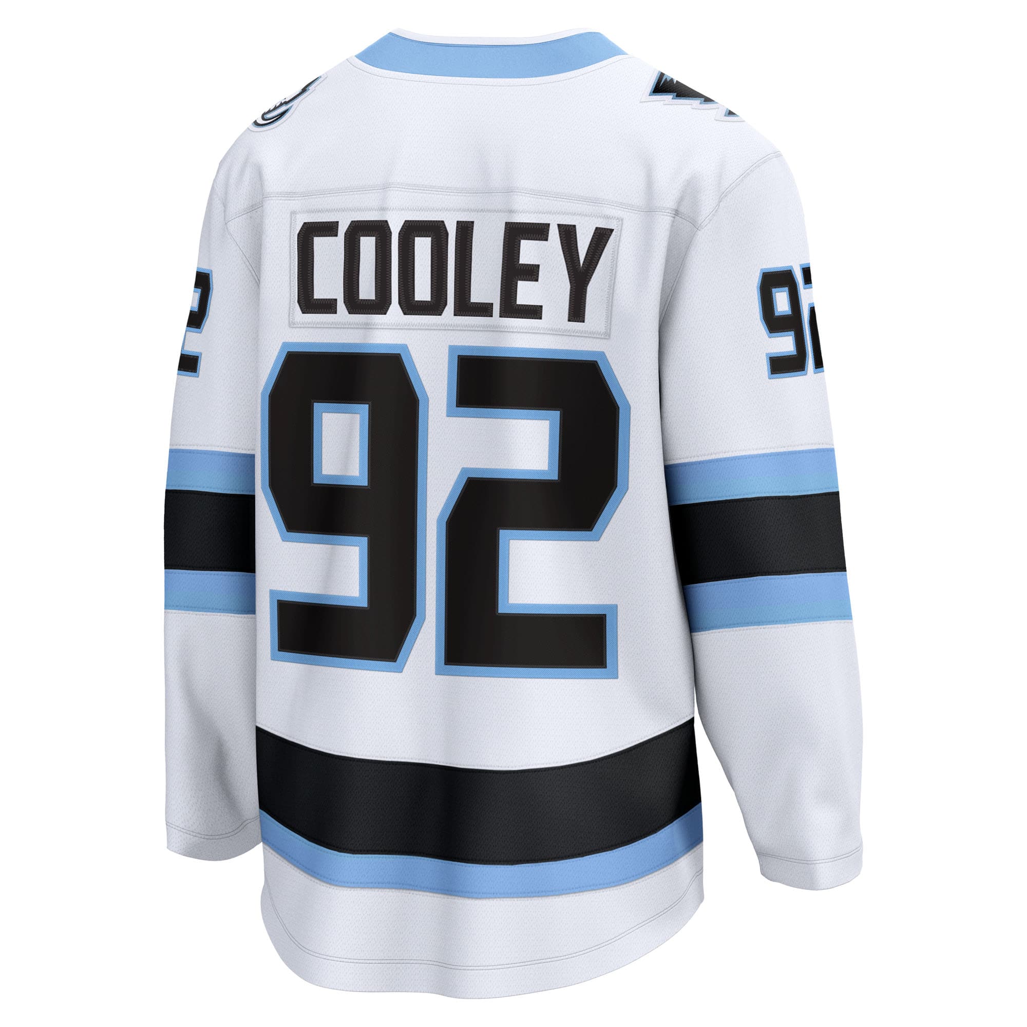 Logan Cooley Utah Mammoth Away Breakaway Player Jersey - White - angle 3